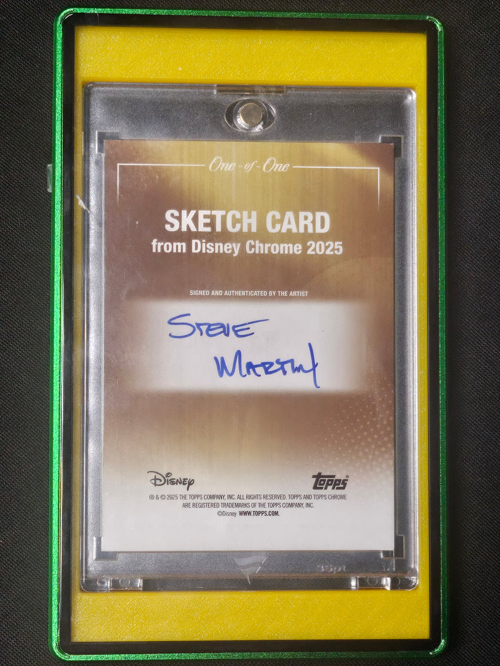 2025 Topps Disney Chrome Scrooge McDuck Sketch Card
