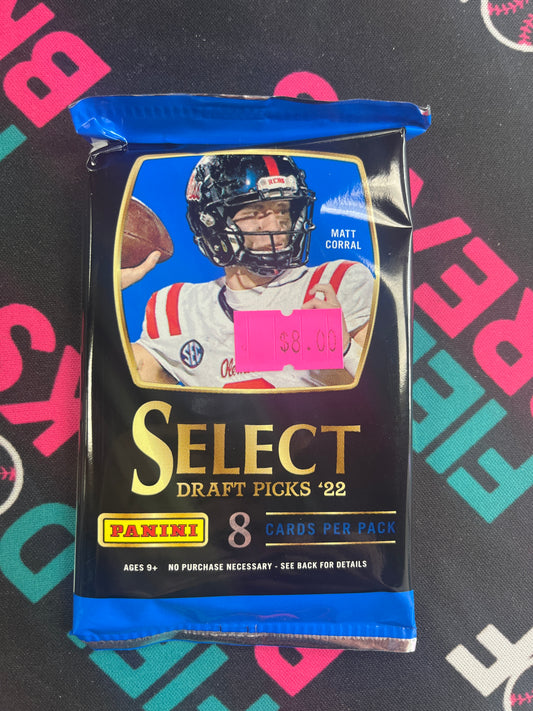 Panini Select Draft Picks ‘22         8 Card Pack