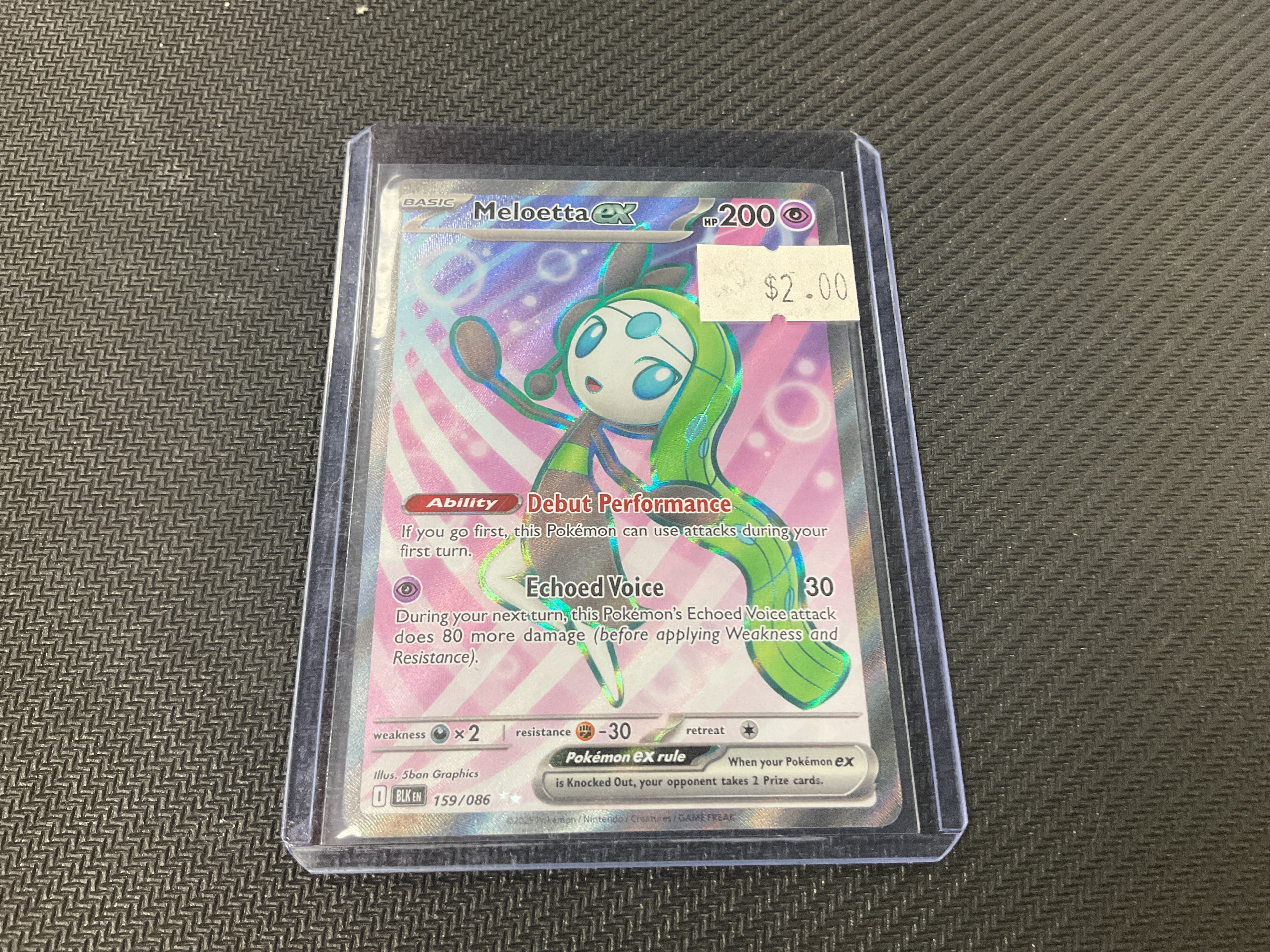Meloetta Ex Full Art Black Bolt