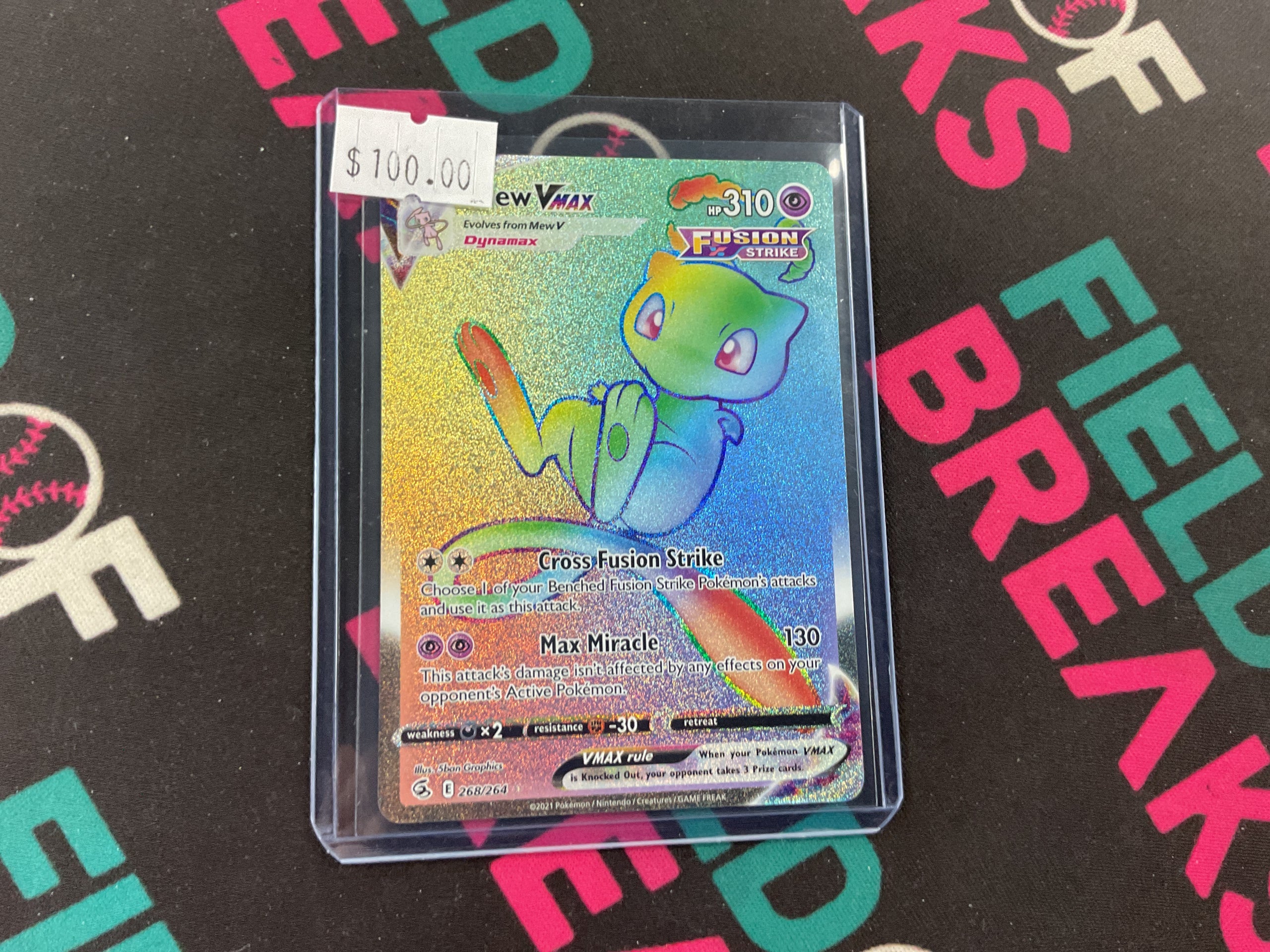 Mew Vmax Rainbow Rare 268/264