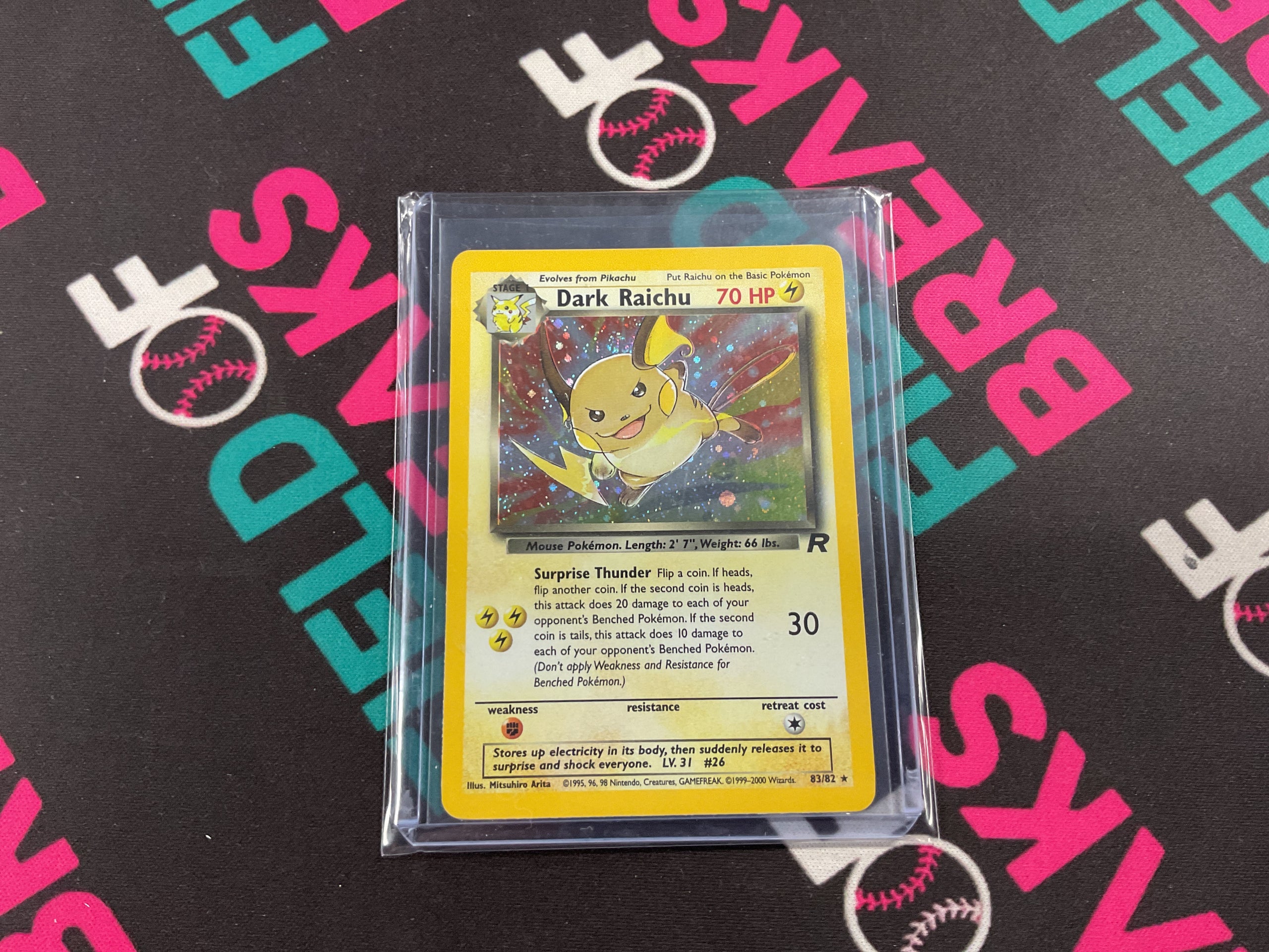 Dark Raichu Team Rocket Holo 83/82