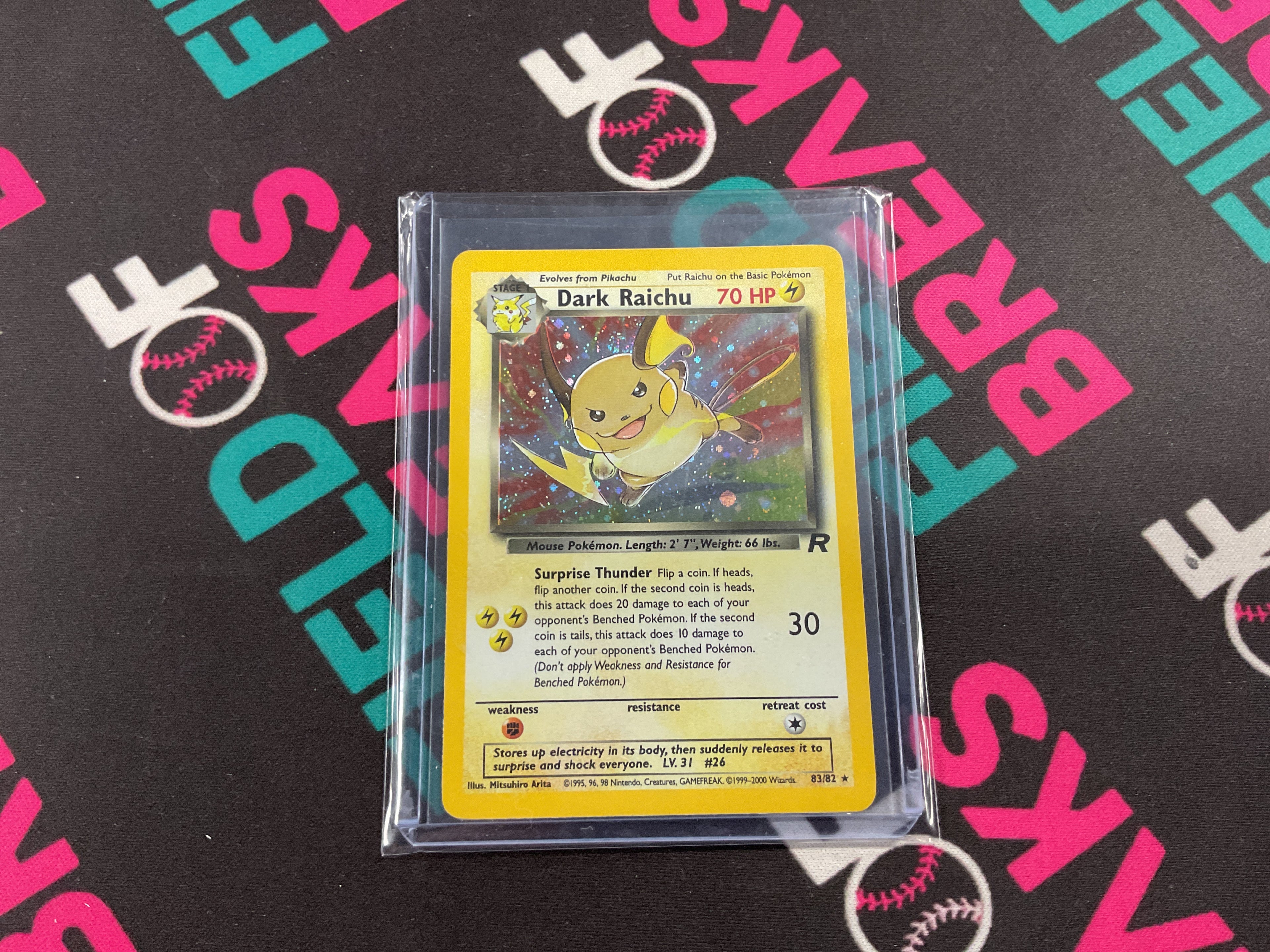 Dark Raichu Team Rocket Holo 83/82