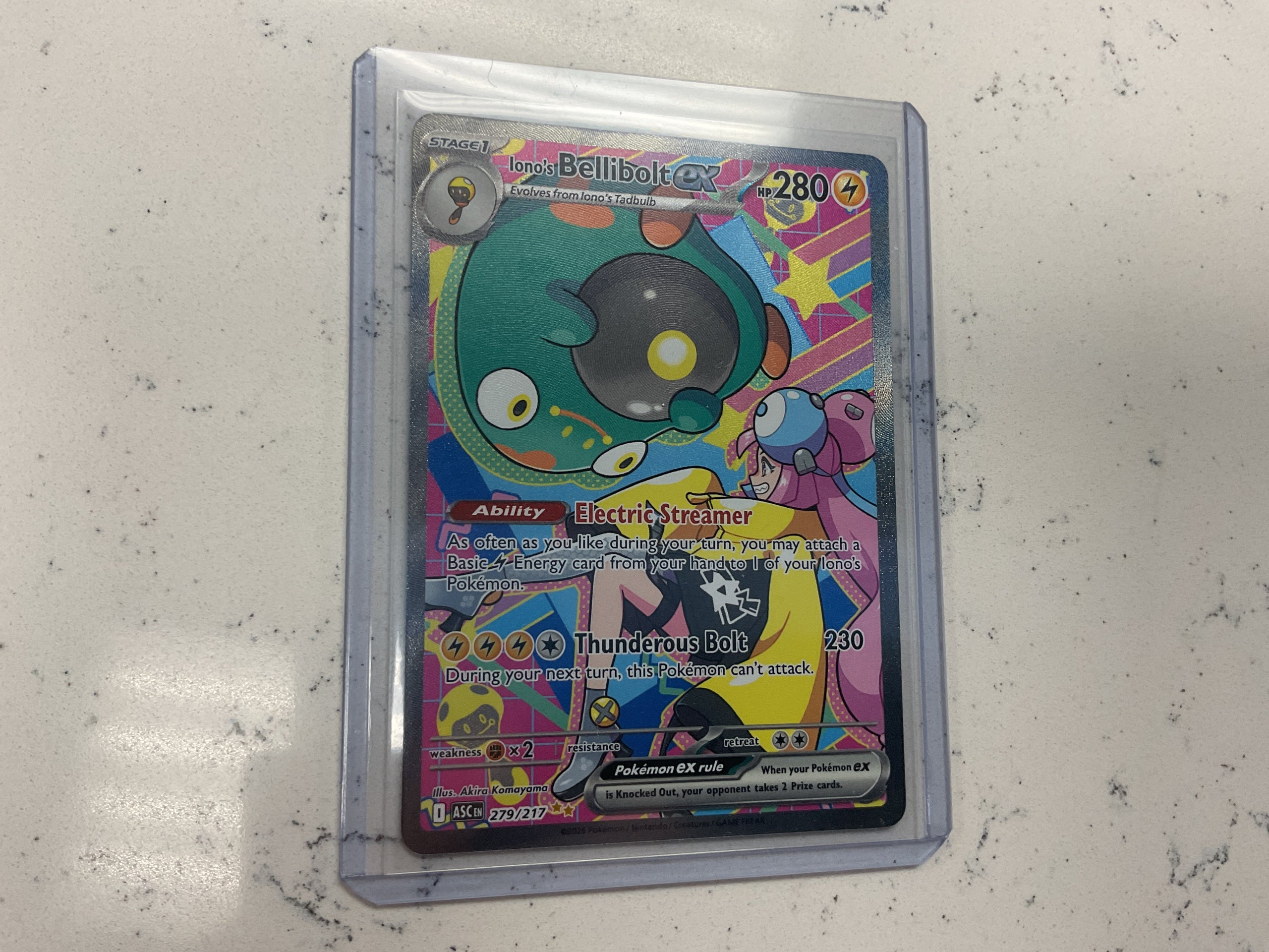 Iono’s Bellibolt ex Ascended Hero’s SIR