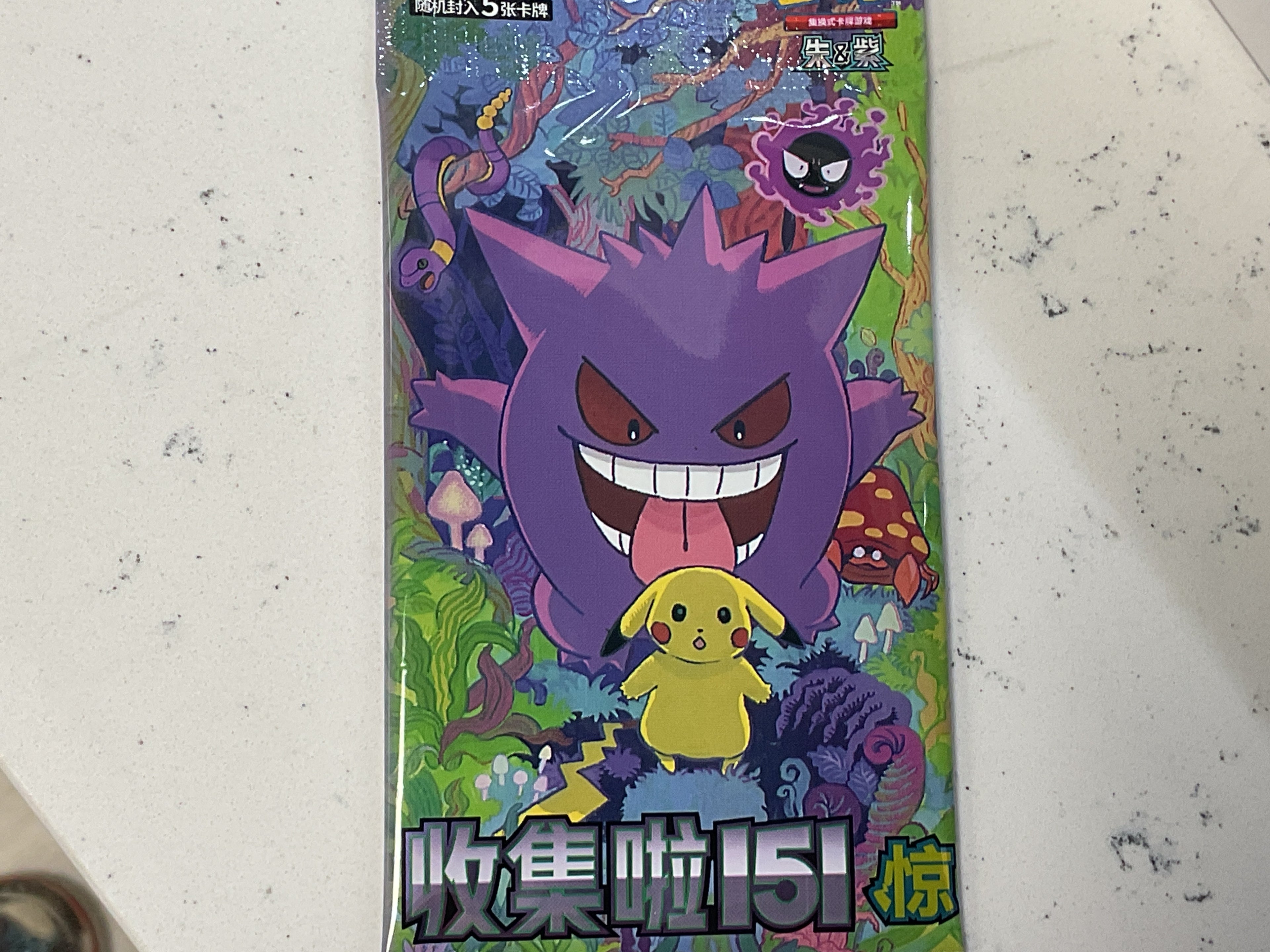 Chinese 151 Gengar Pikachu Single Pack