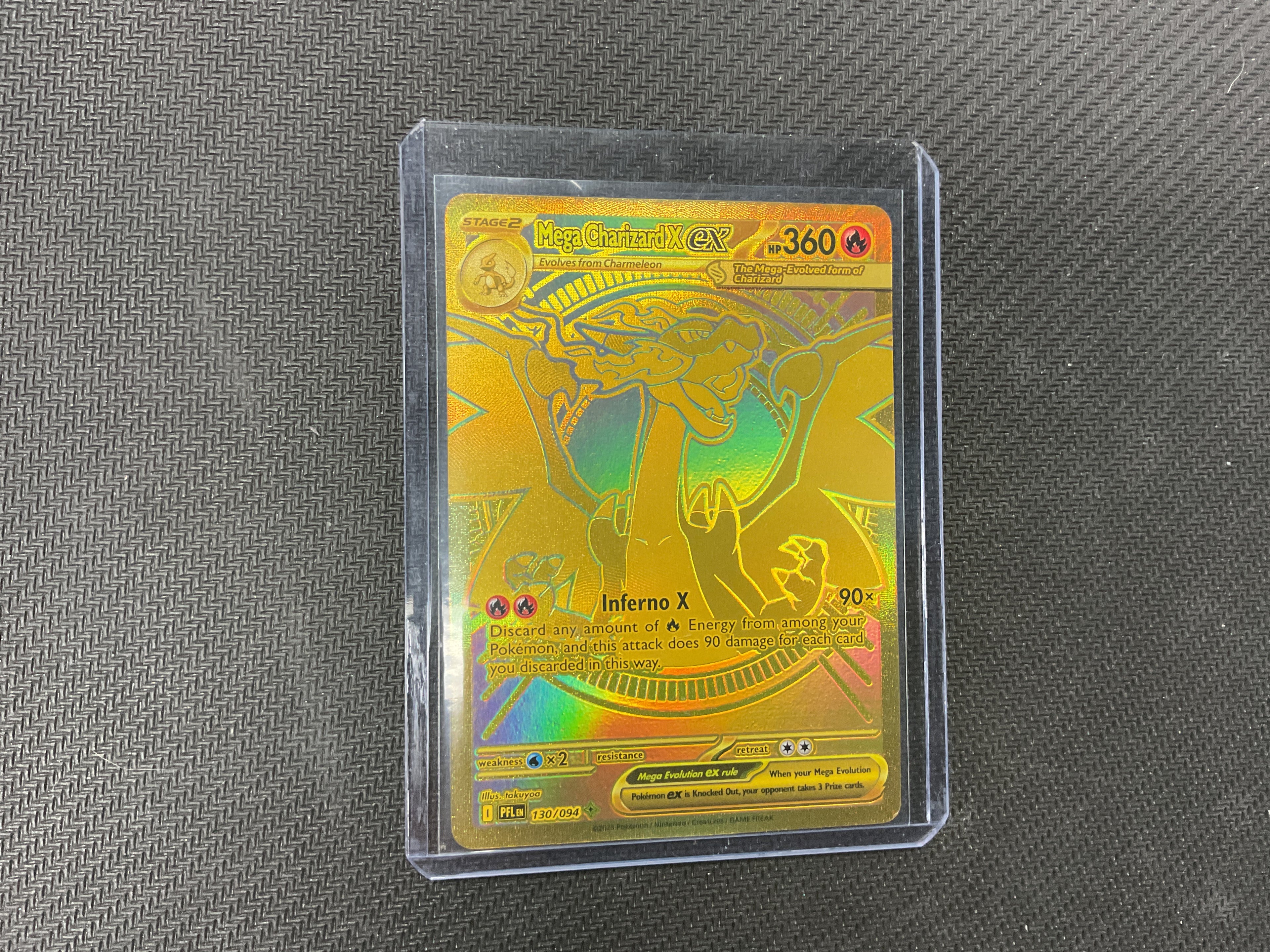 Mega Charizard X ex MUR GOLD CARD Phantasmal Flames
