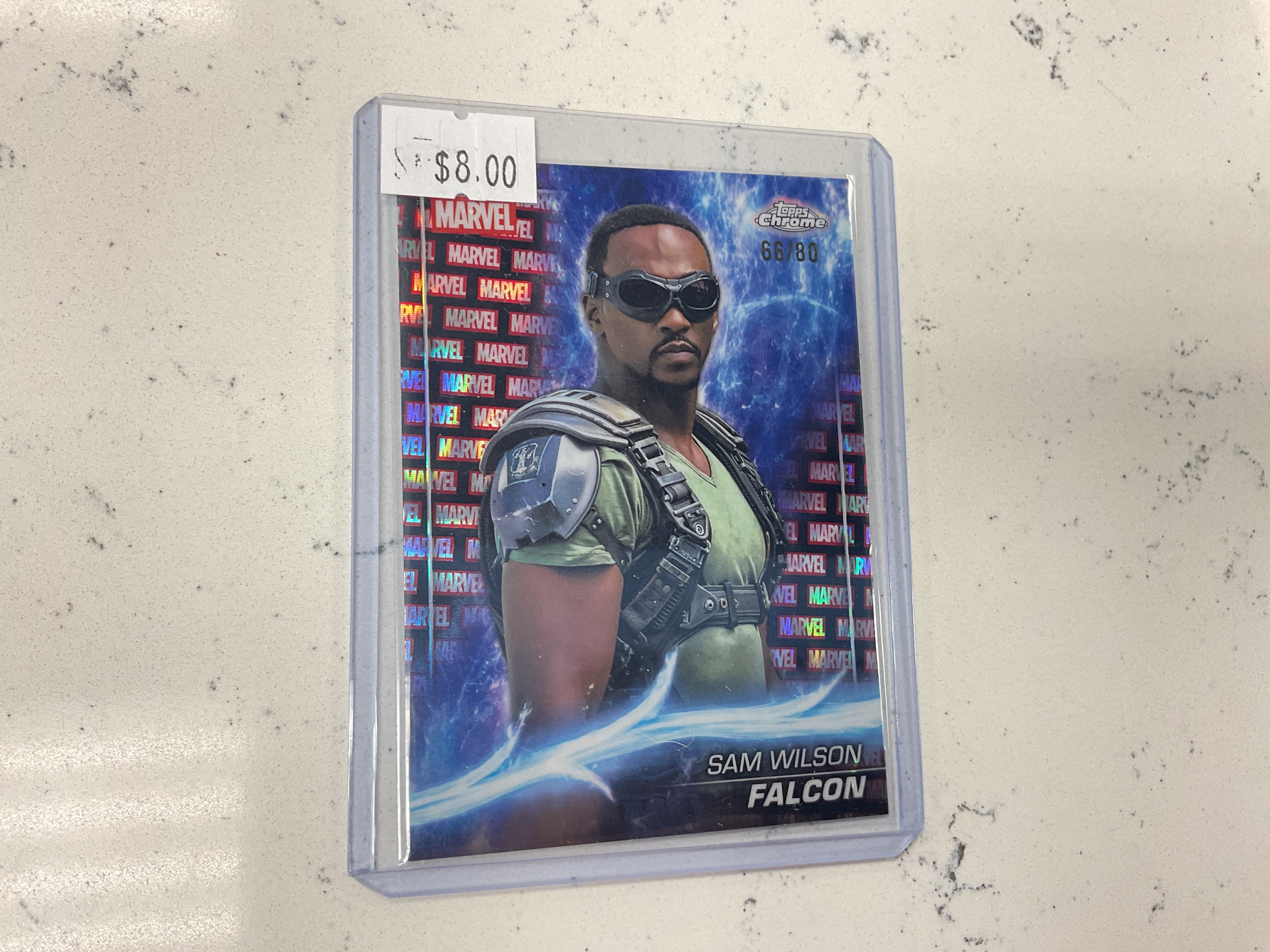 Sam Wilson Falcon marvel logo refractor
