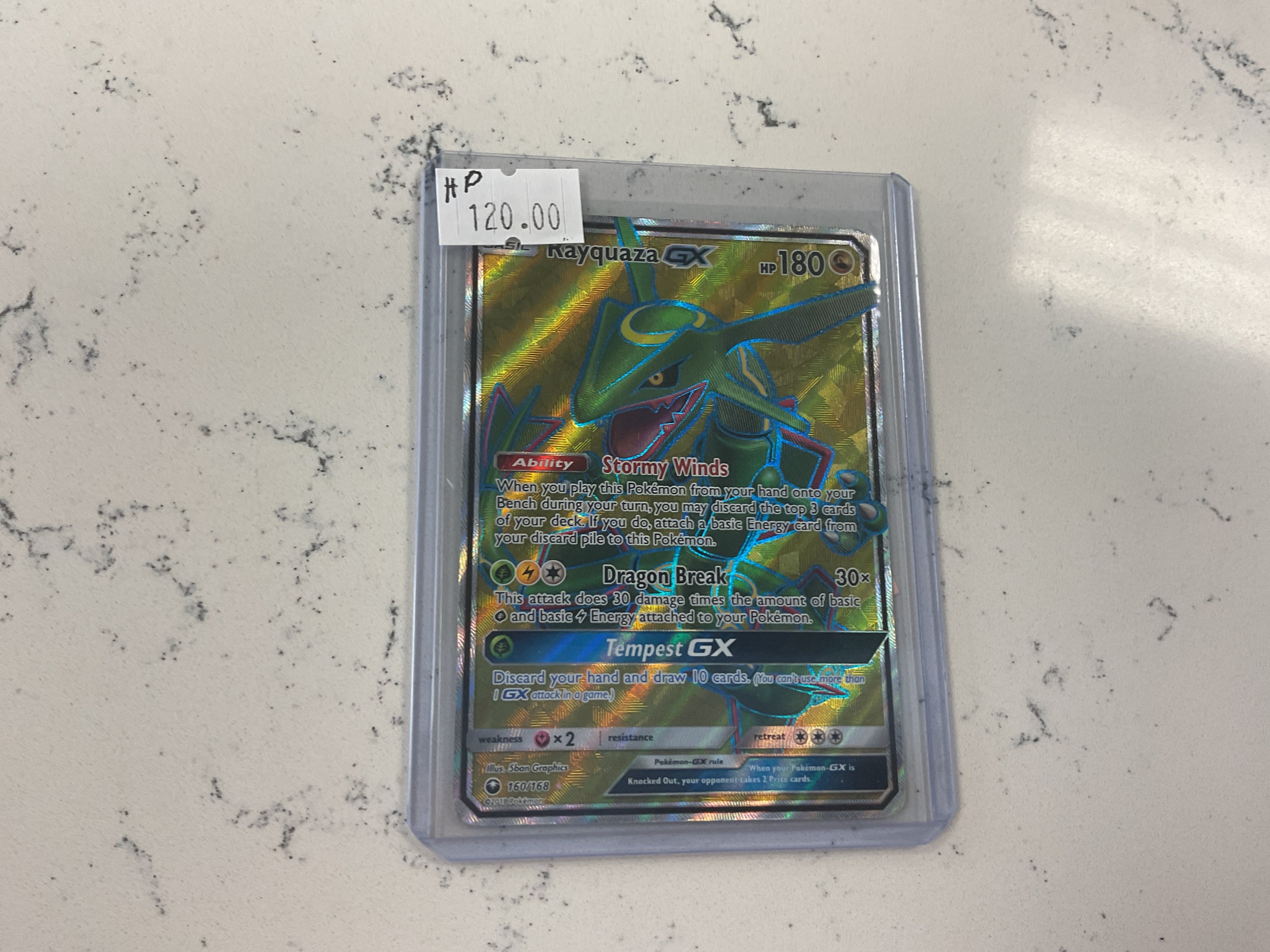 Rayquaza GX Full Art 160/168