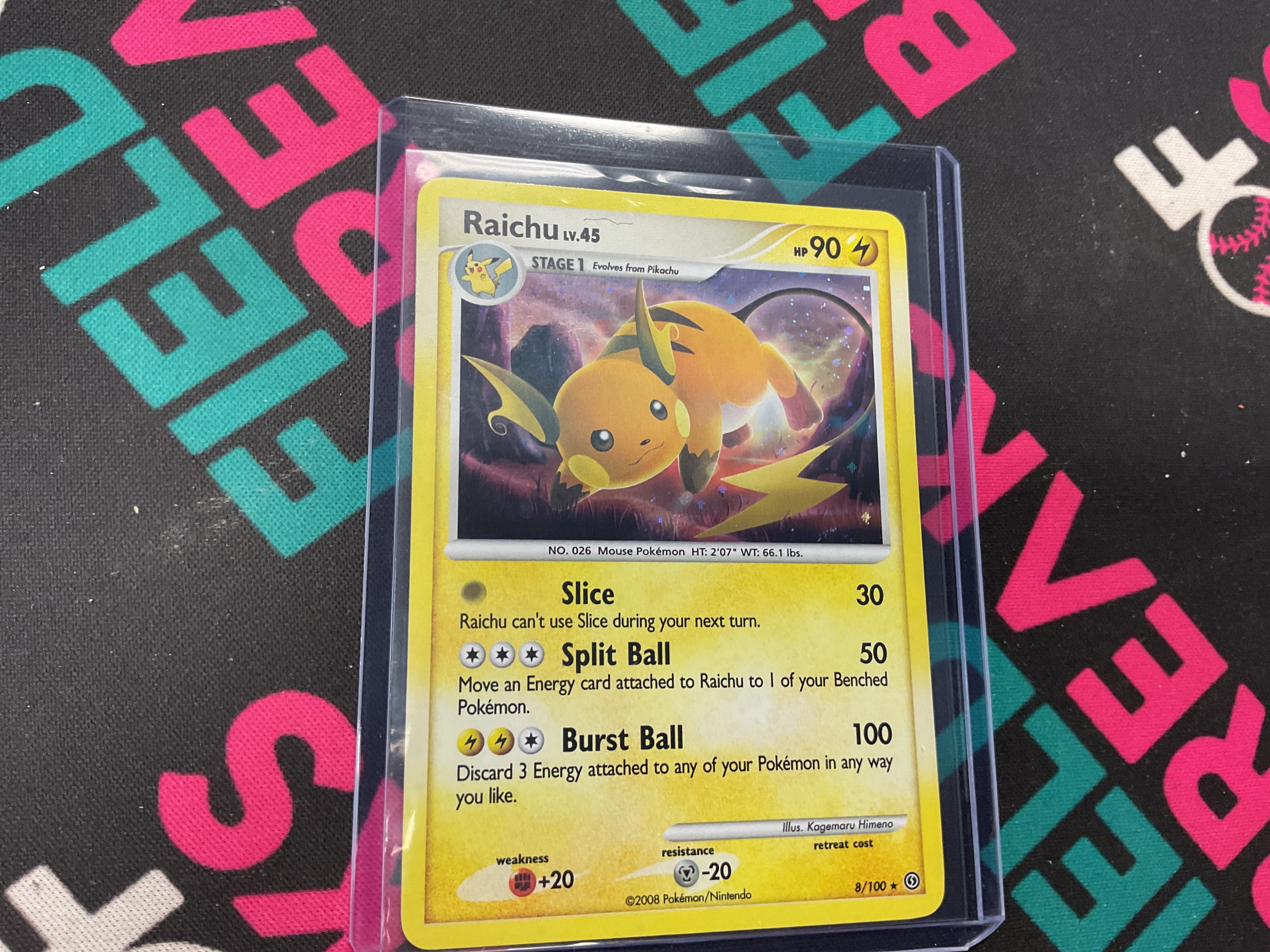 Raichu lvl 45 8/100 mp