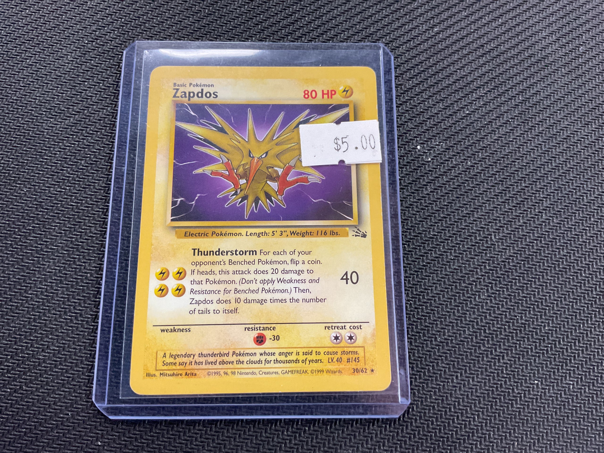 Zapdos Fossil common (LP)