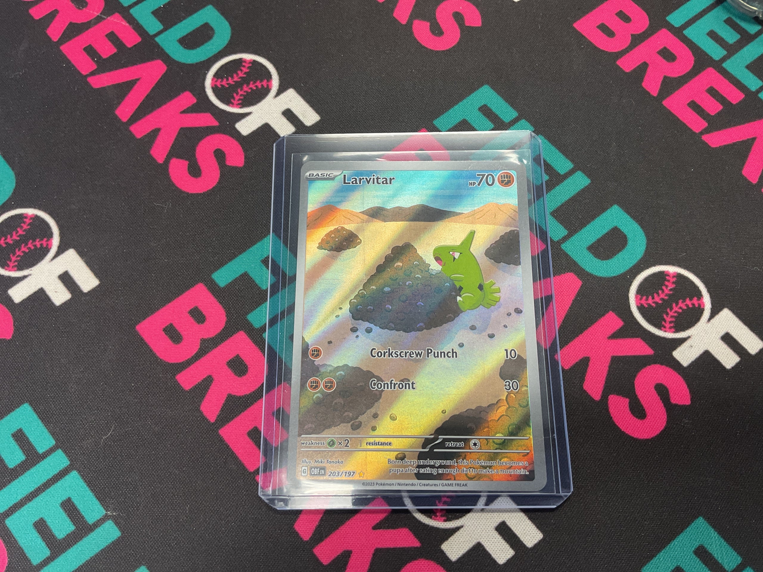 Larvitar Obsidian Flames 203/197