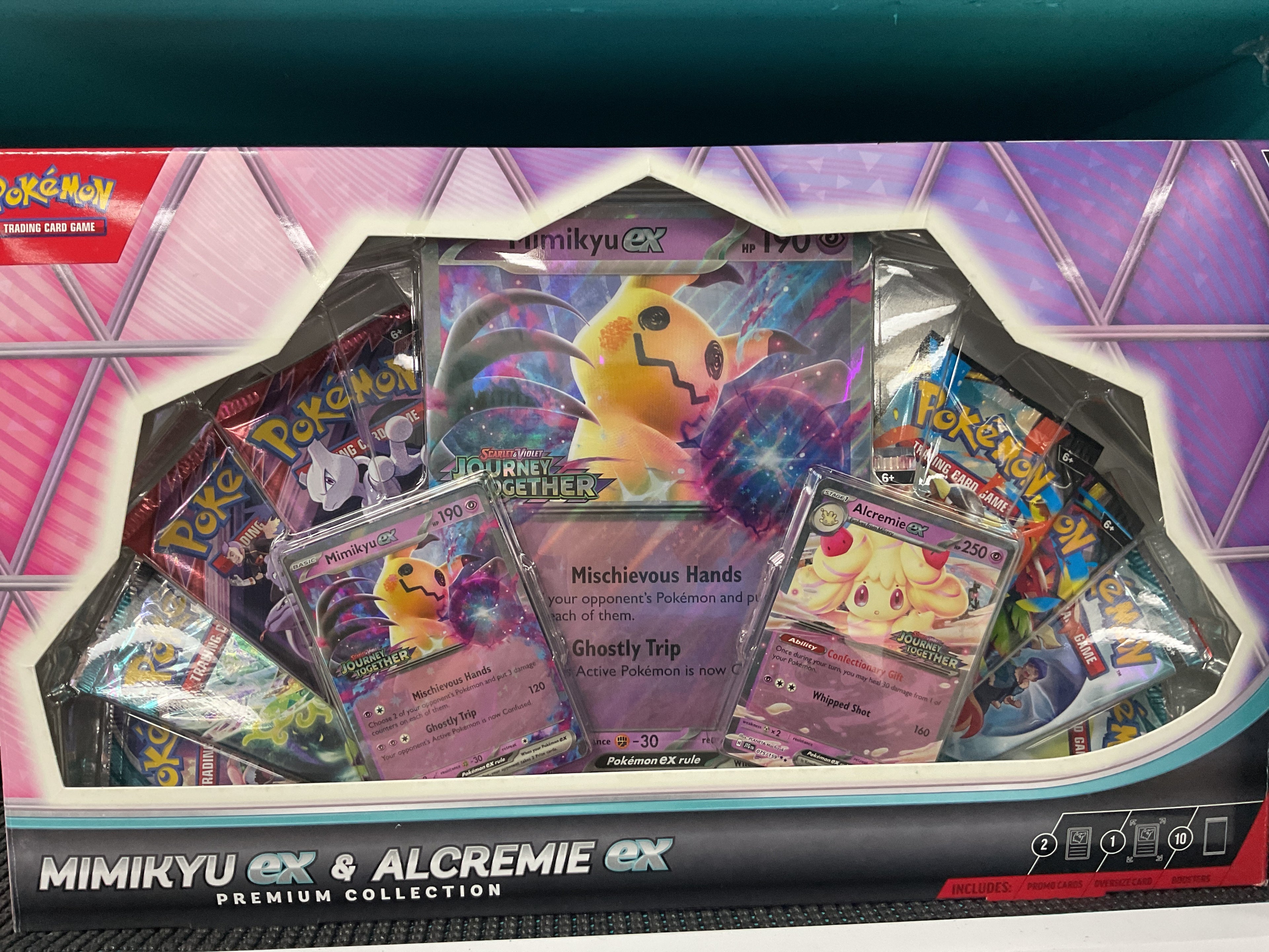 Mimikyu ex and Alcremie ex premium collection