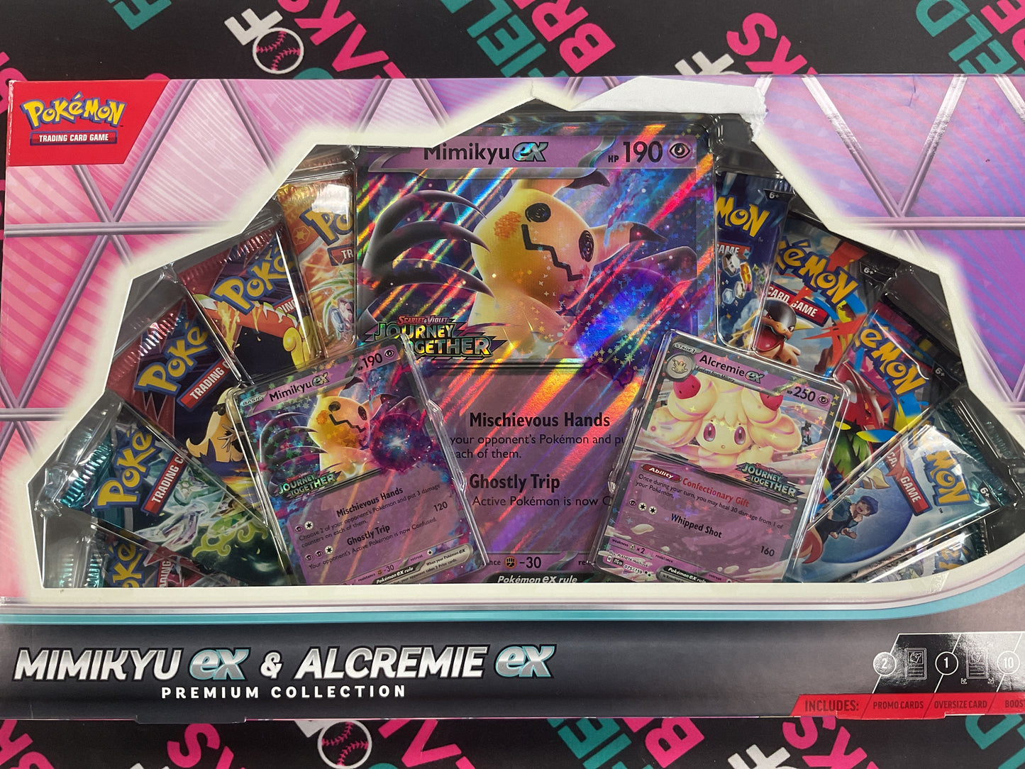 Mimikyu and Alcremie ex premium collection