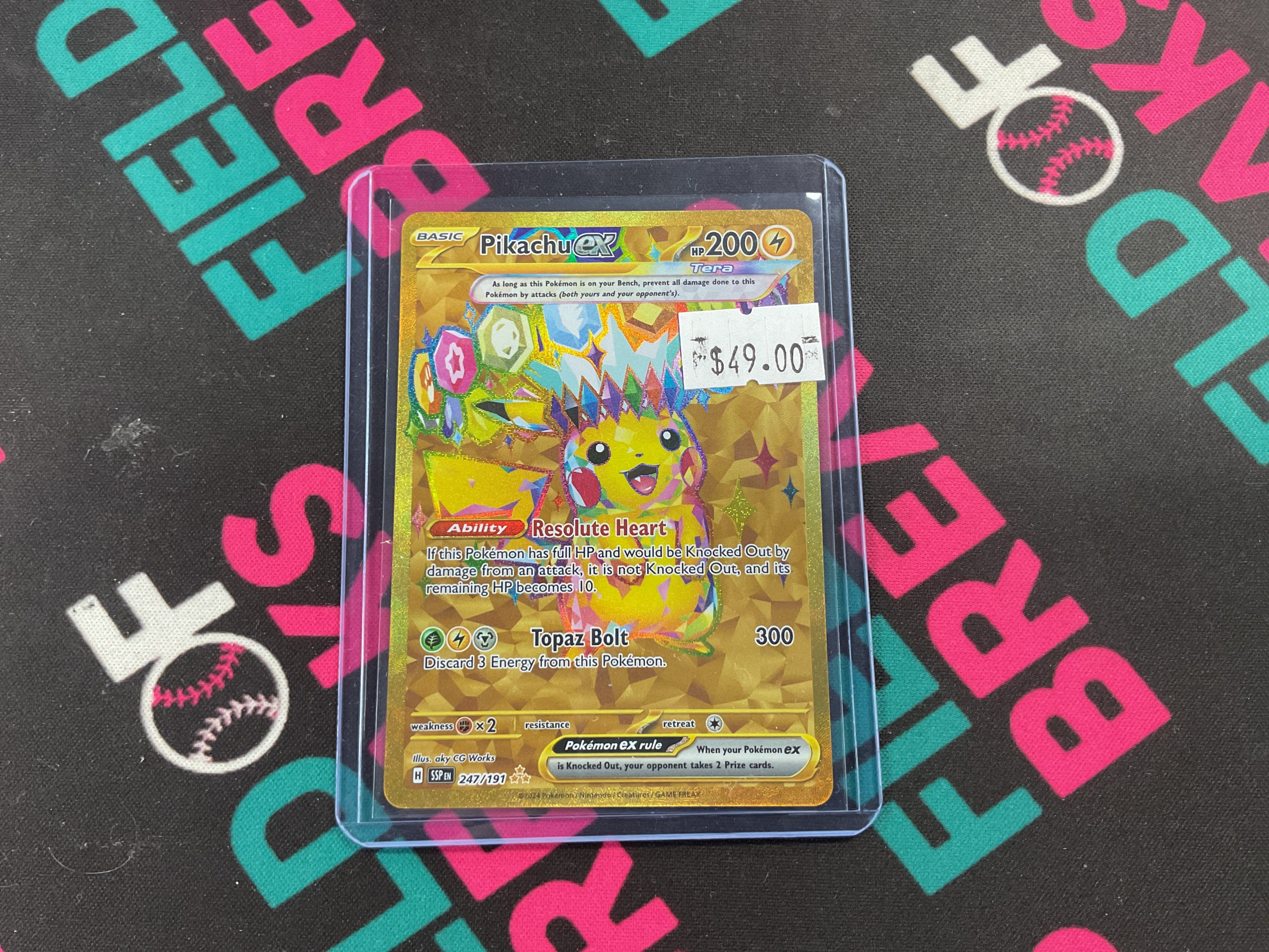 Pikachu Hyper Rare Surging Sparks