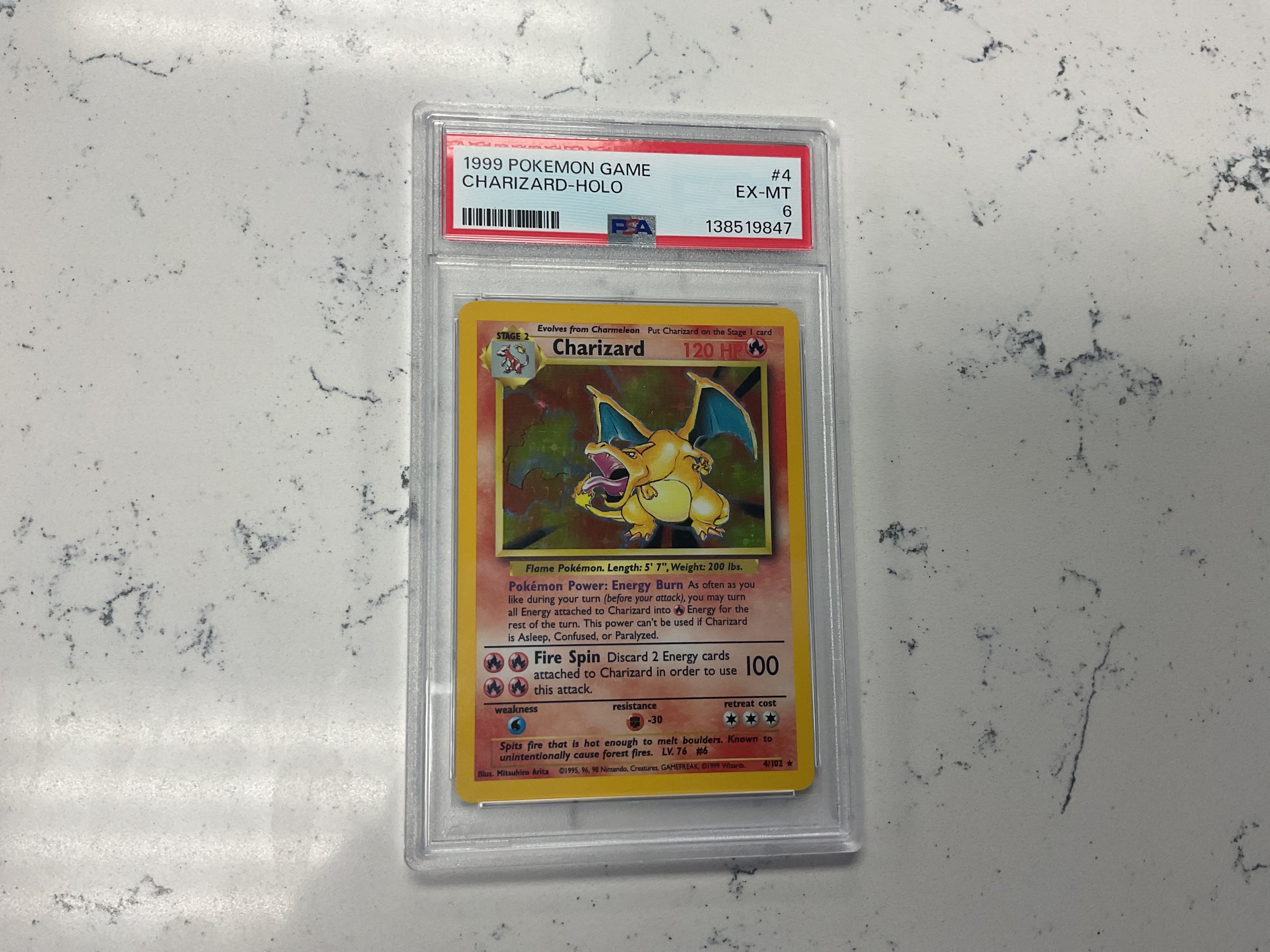 Base set Charizard PSA 6
