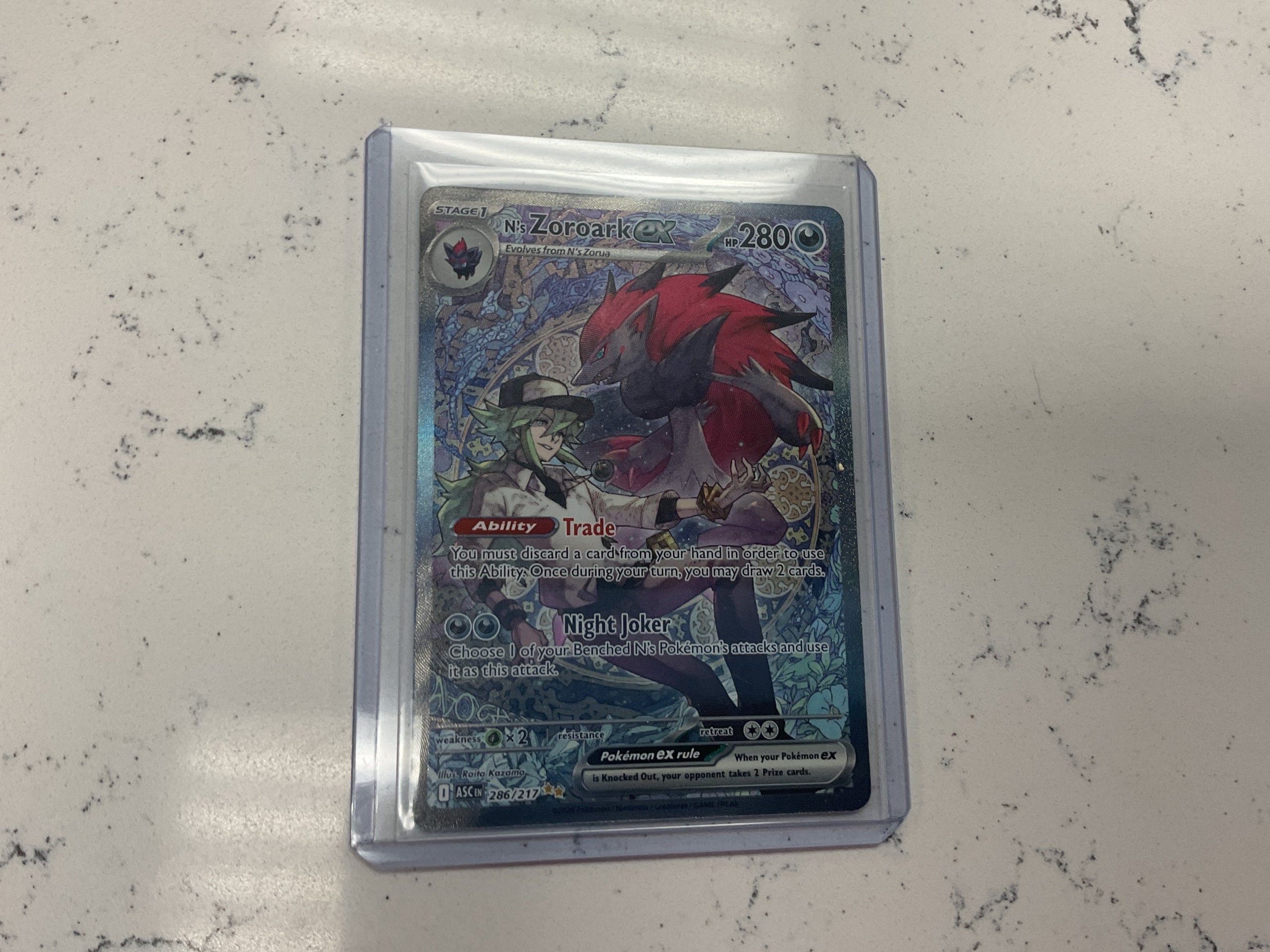 N’s Zoroark ex Ascended Hero’s SIR