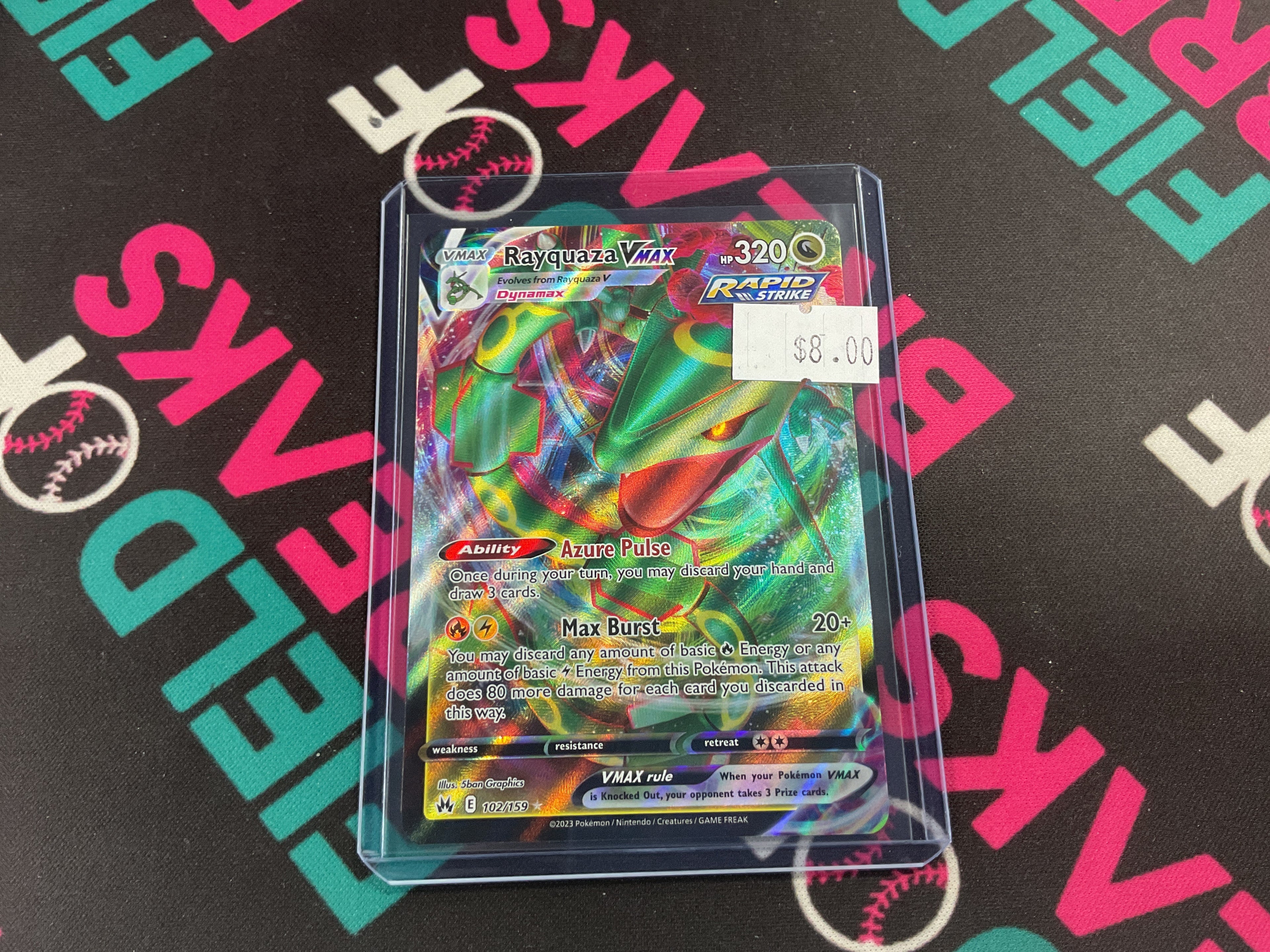 Rayquaza Vmax Full Art Crown Zenith 102/159