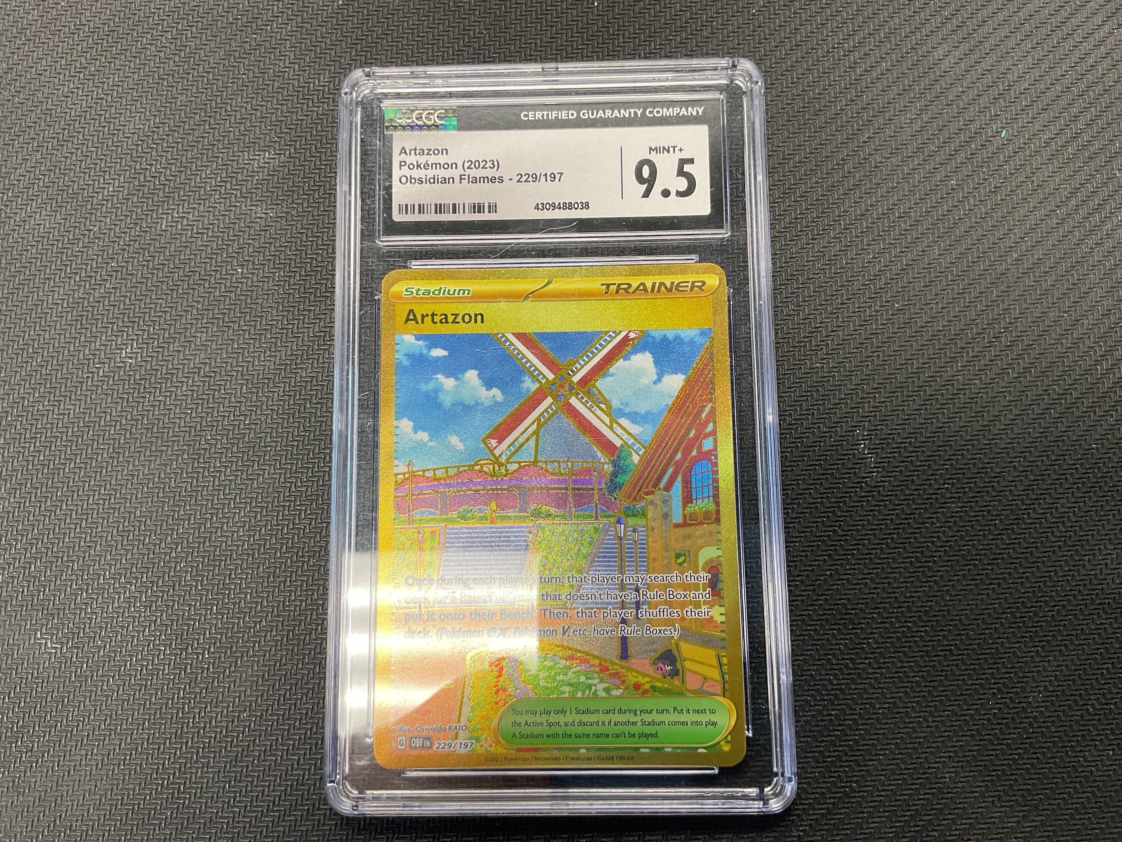 Artazon Hyper Rare Obsidian Flames  CGC 9.5