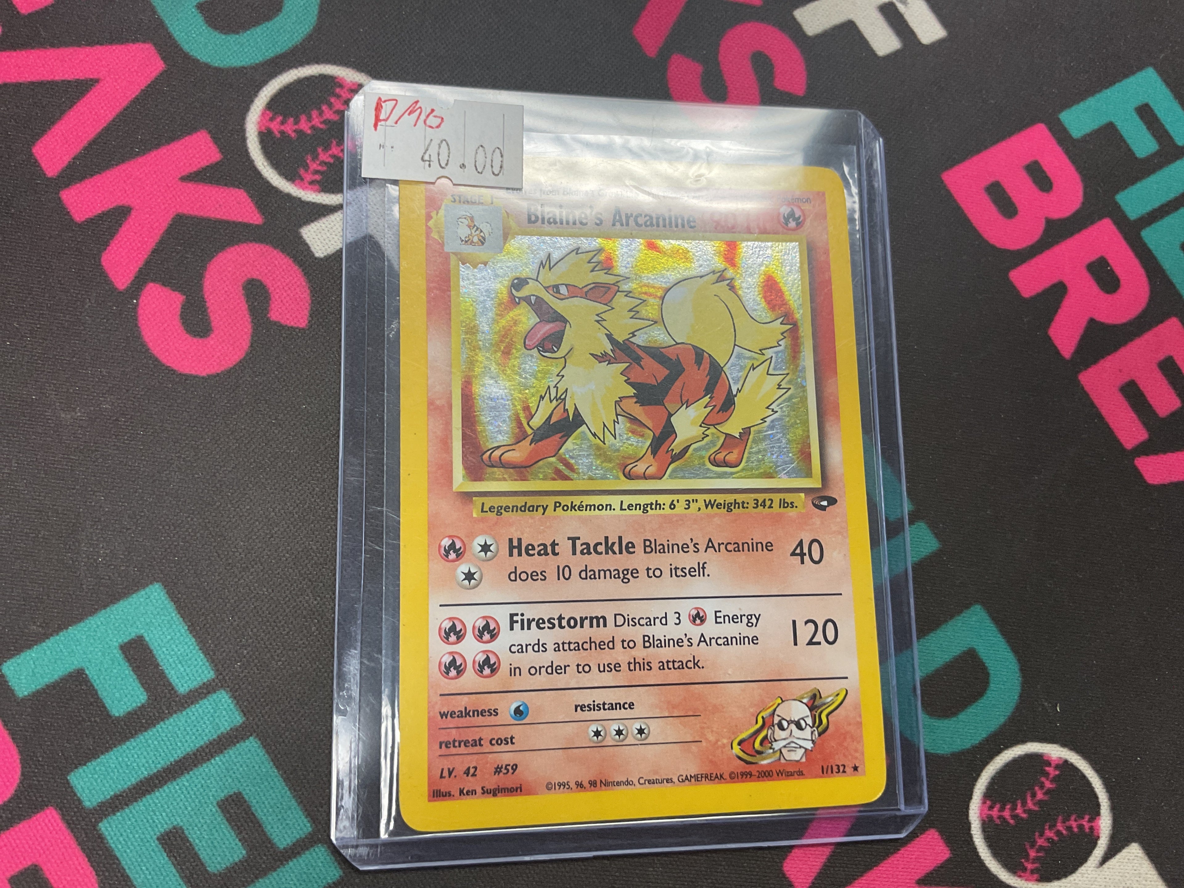 Blaine’s Arcanine HOLO 1/132 DMG