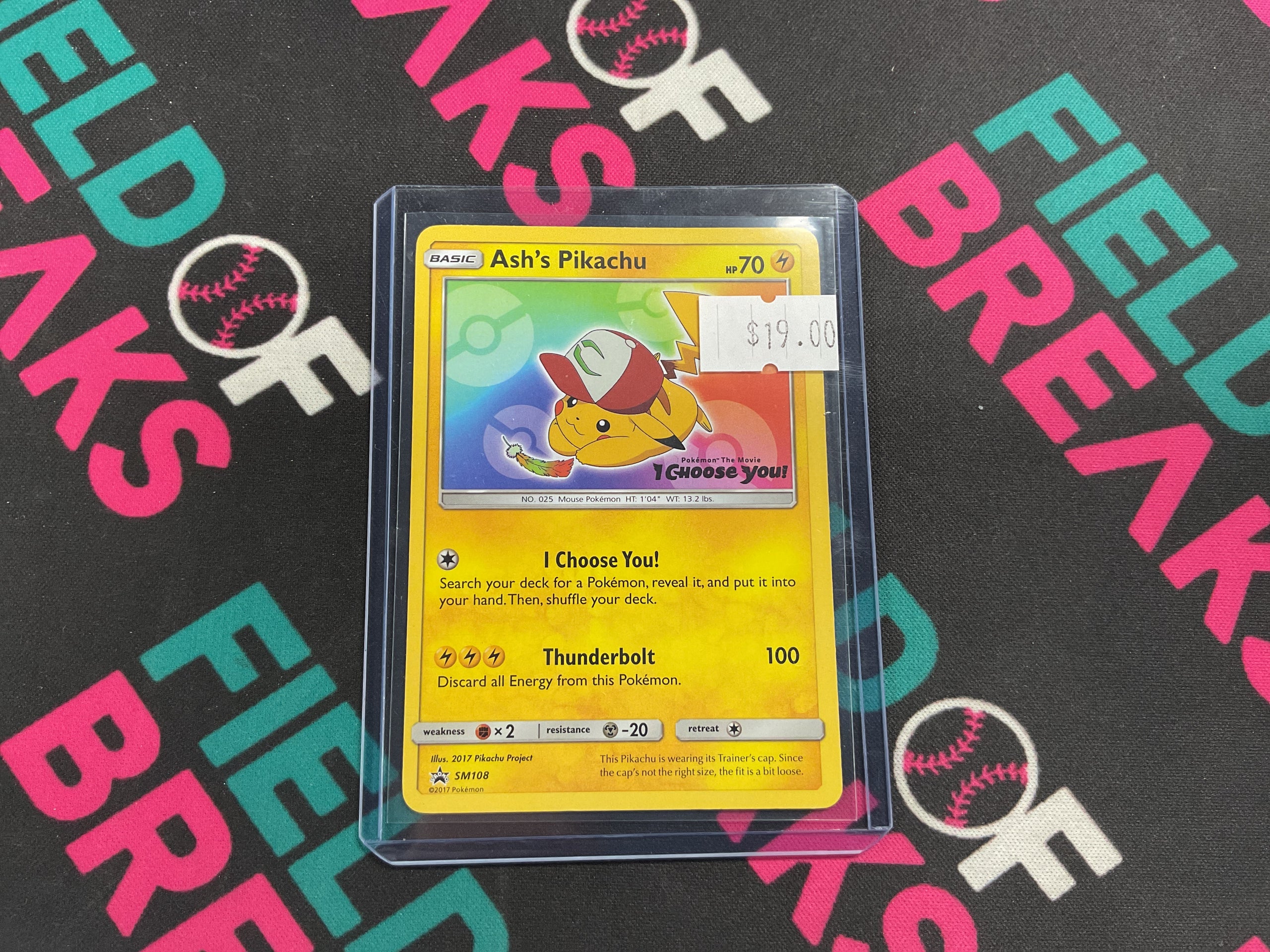 Ash’s Pikachu Movie Promo SM108 (LP)