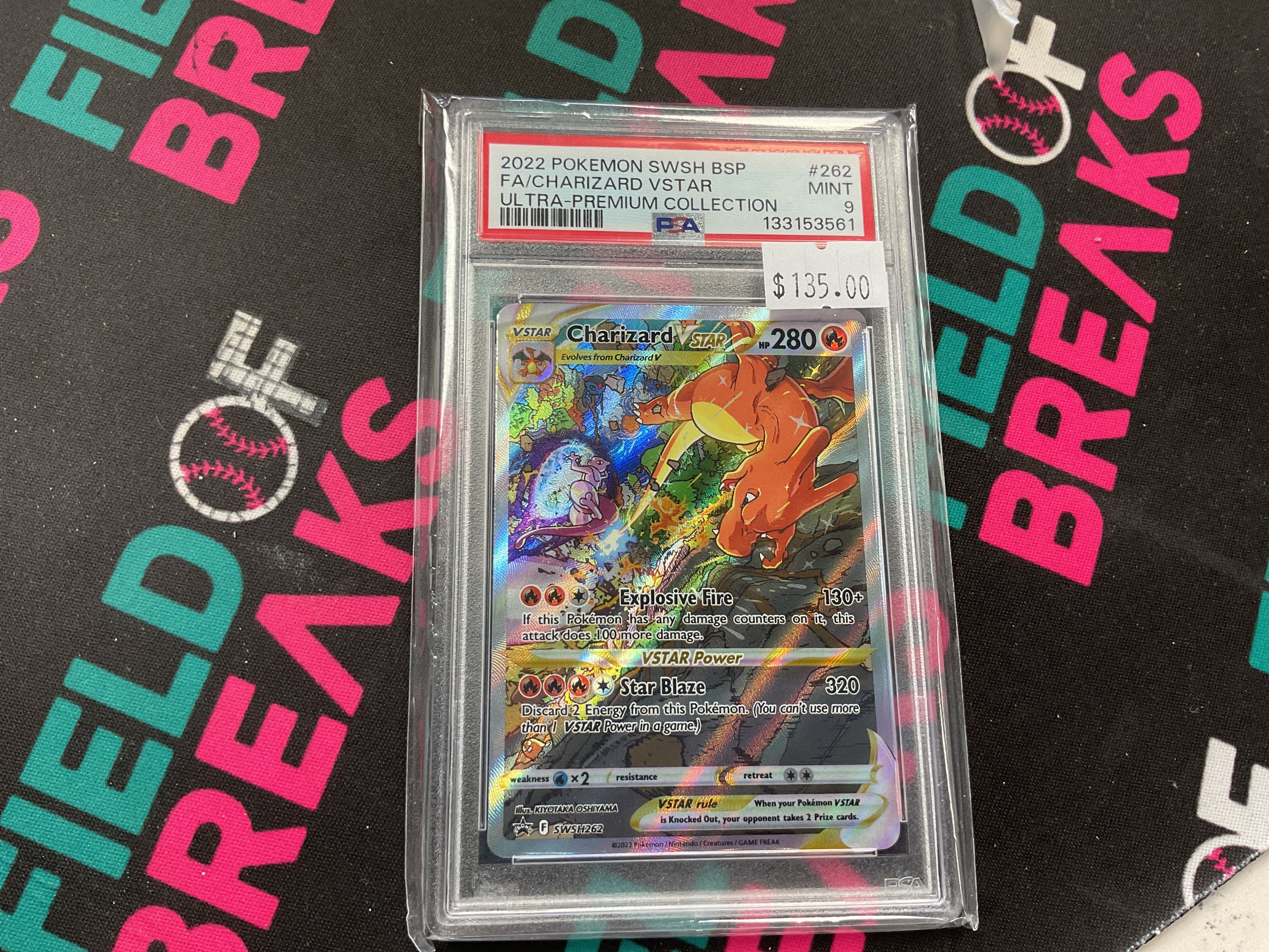 2022 Pokémon swish bsp CHARIZARD VSTAR #262 Mint 9