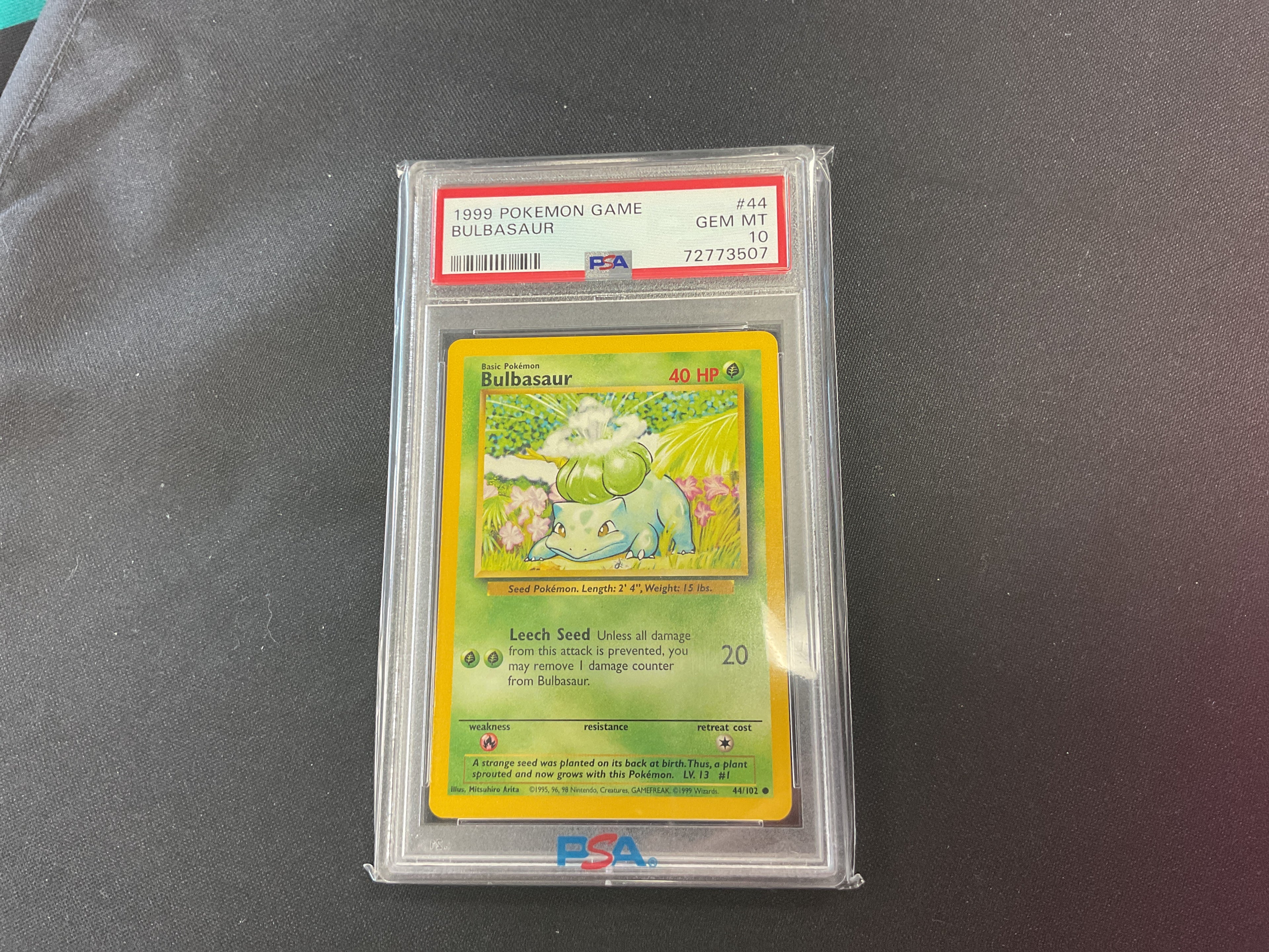 Bulbasaur base set PSA 10