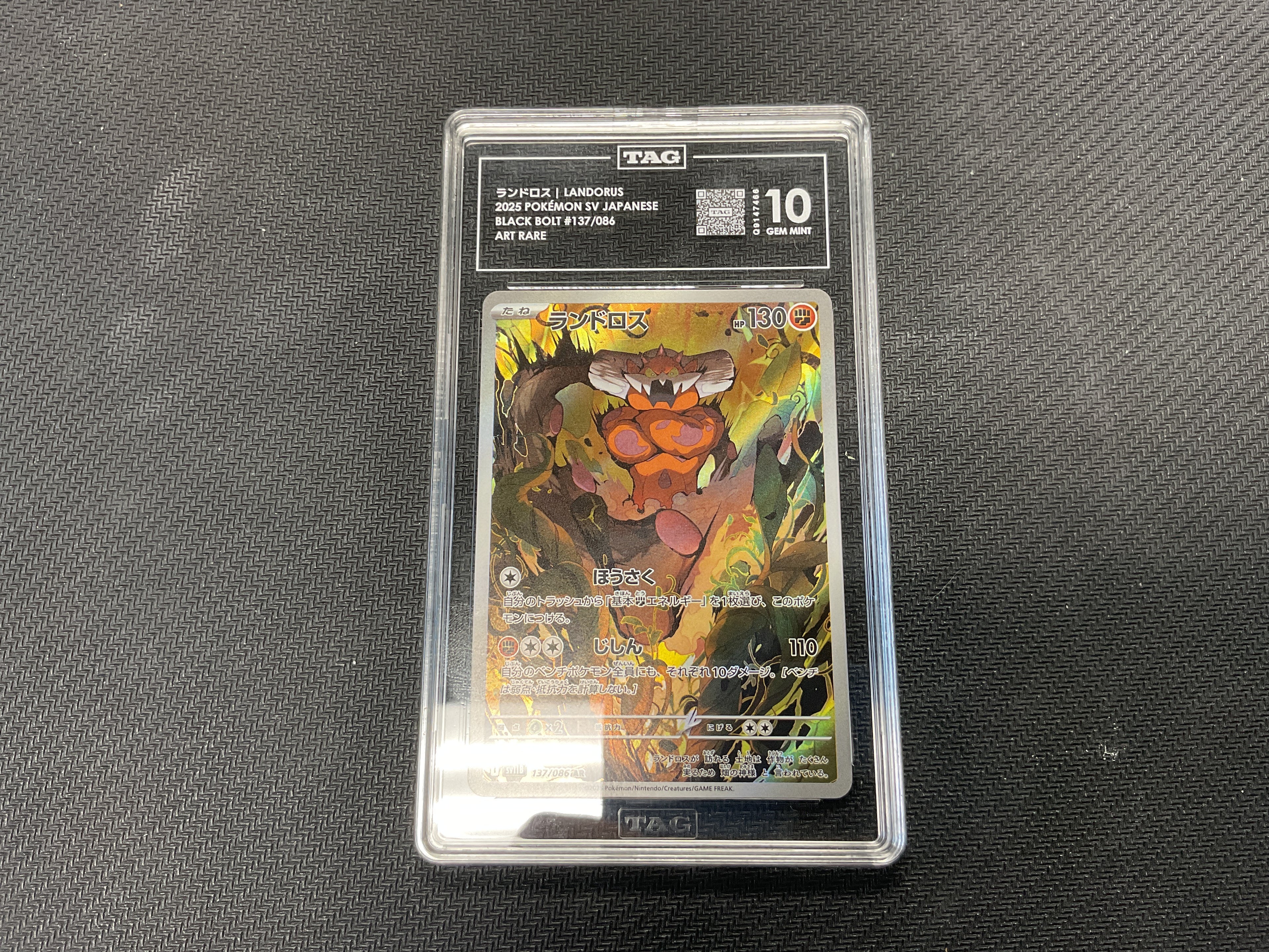 Landorus Black Bolt Japanese TAG 10