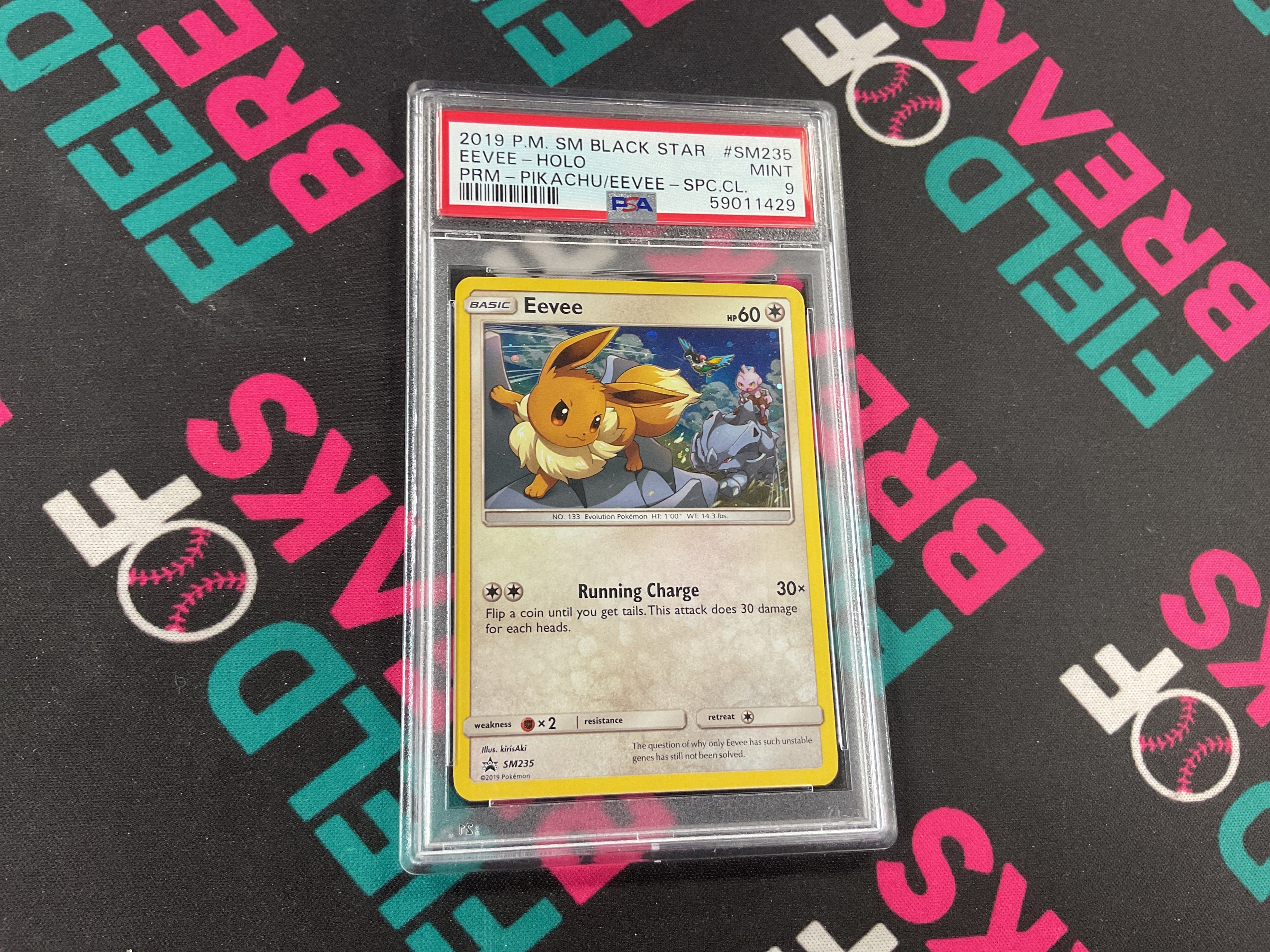 2019 Black Star Eevee Halo Mint 9