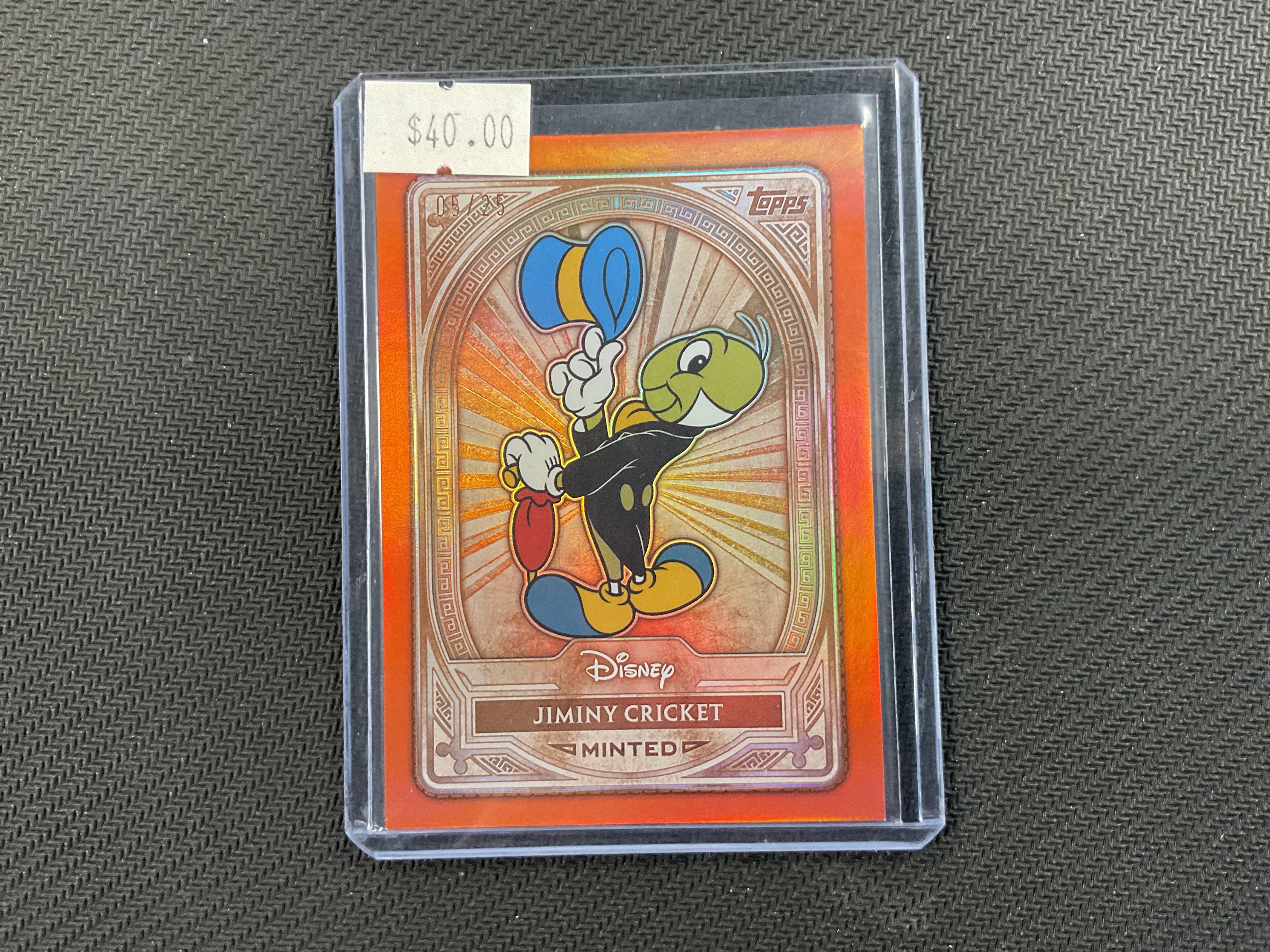 Jiminy Cricket 2025 Disney MINT orange /25