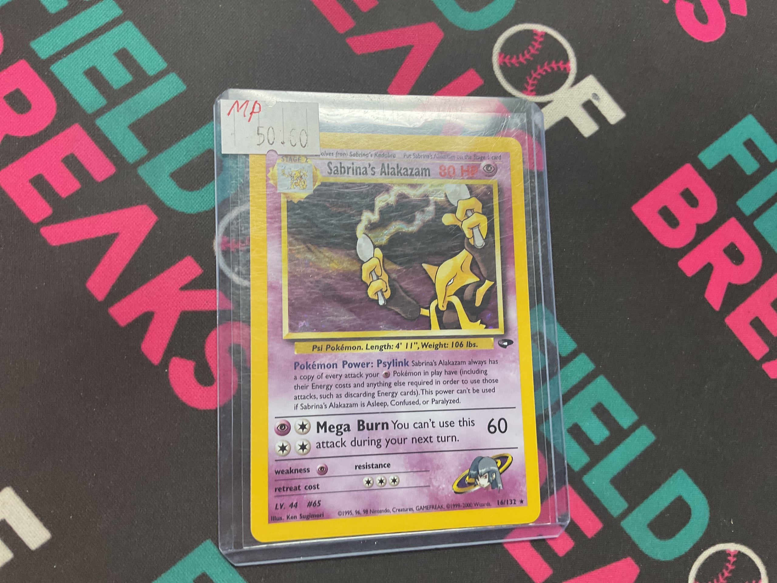 Sabrina’s Alakazam HOLO 16/132 MP