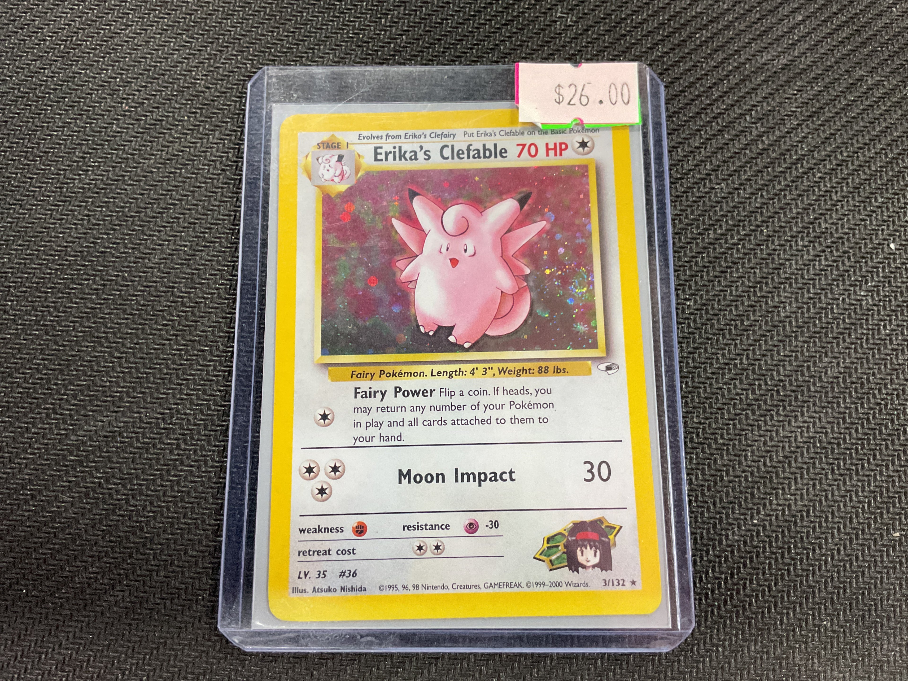 Erika’s Clefable Unlimited Holo Gym Heroes