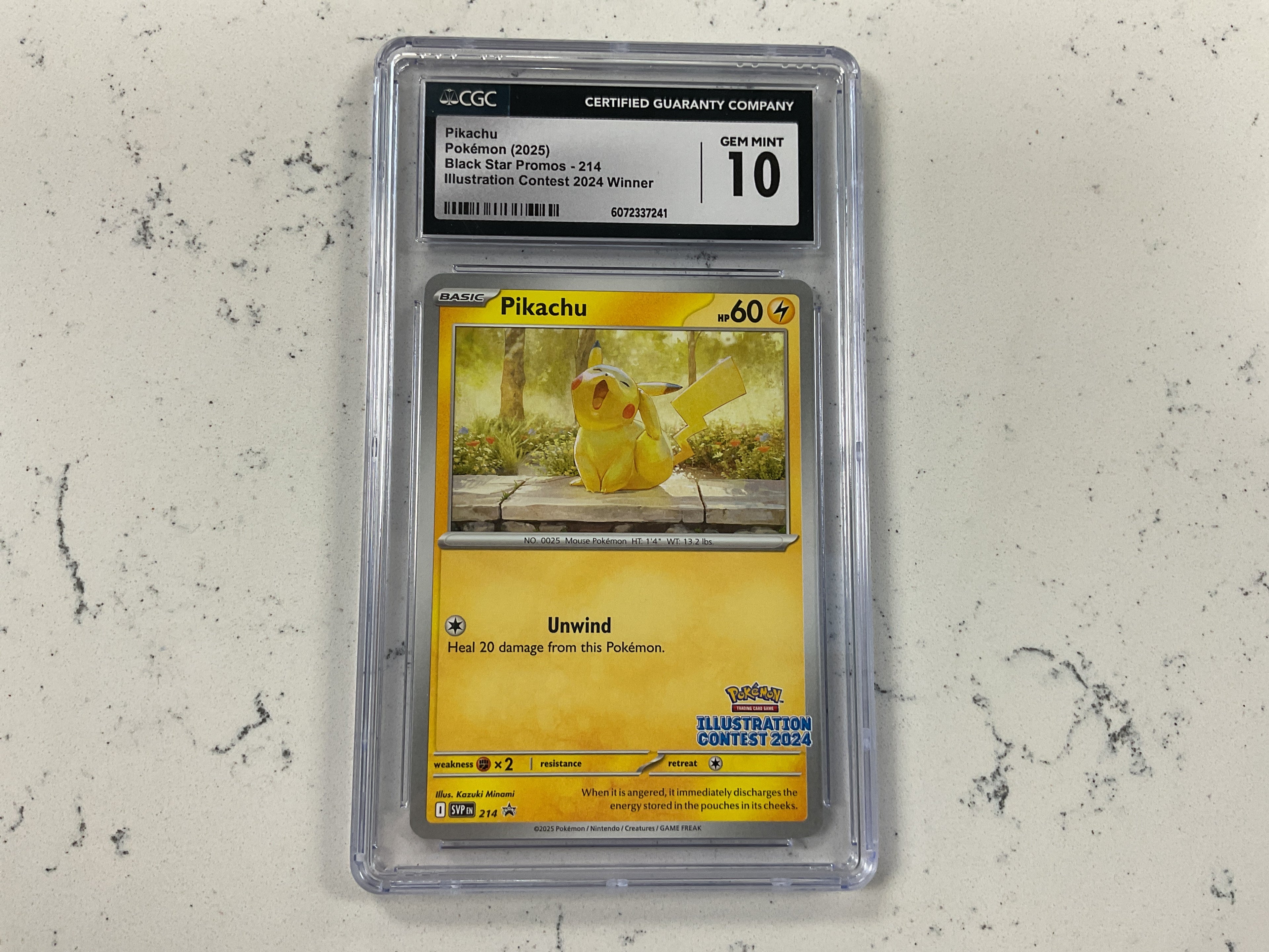 Pikachu Illustration Contest CGC 10