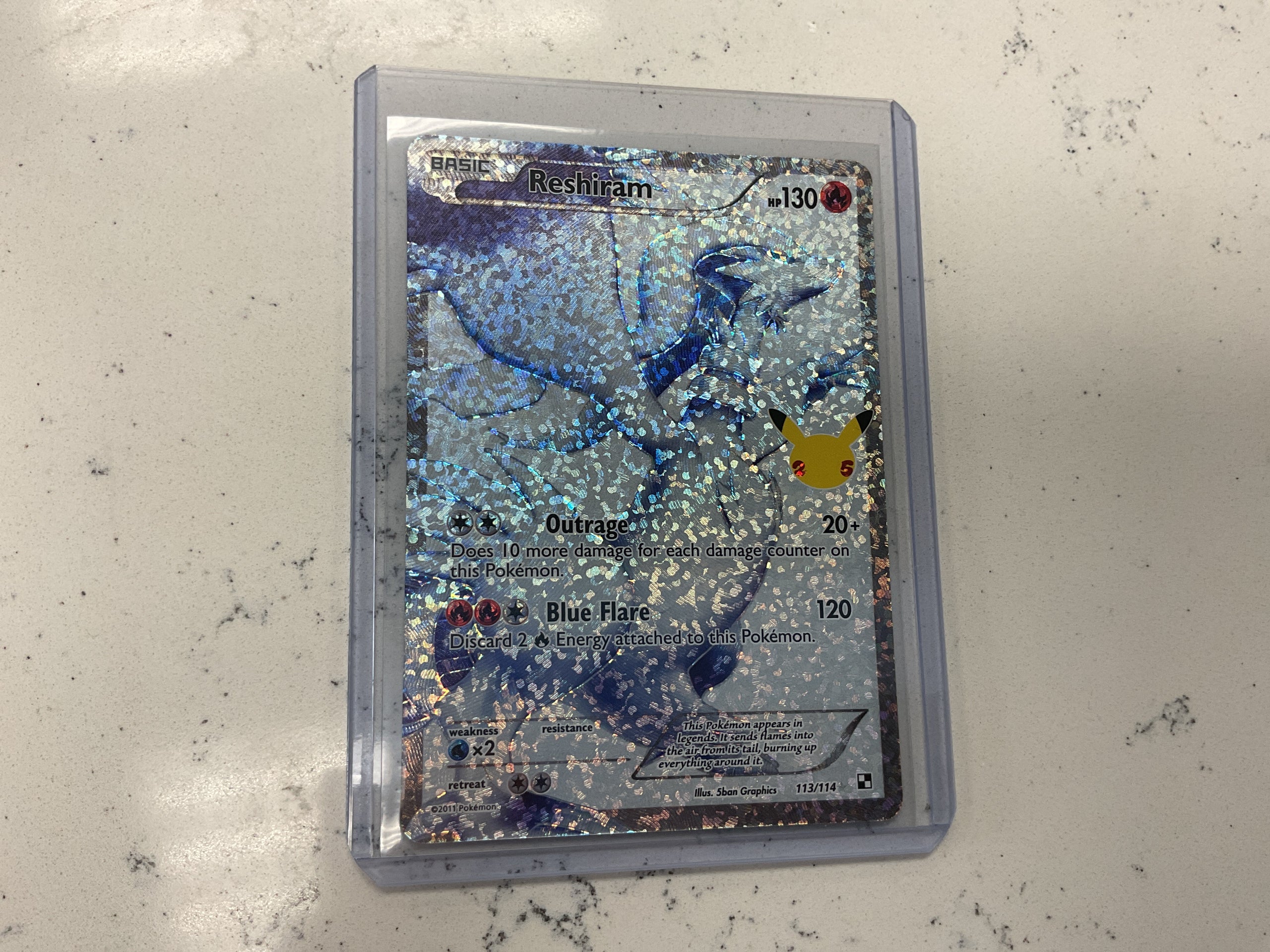 Reshiram Celabrations 25th Anniversary 123/115