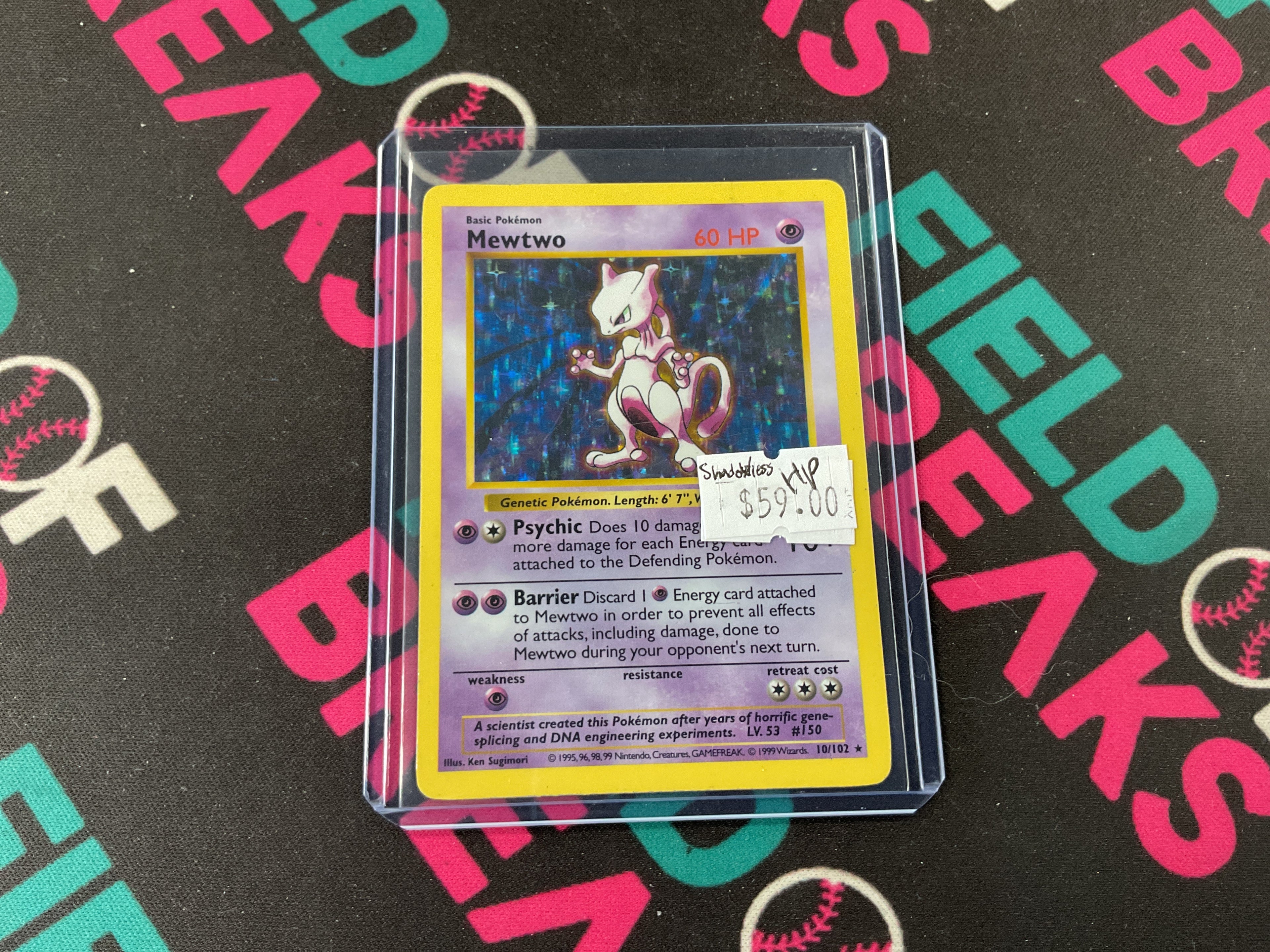 Mewtwo Base set Shadowless (HP)