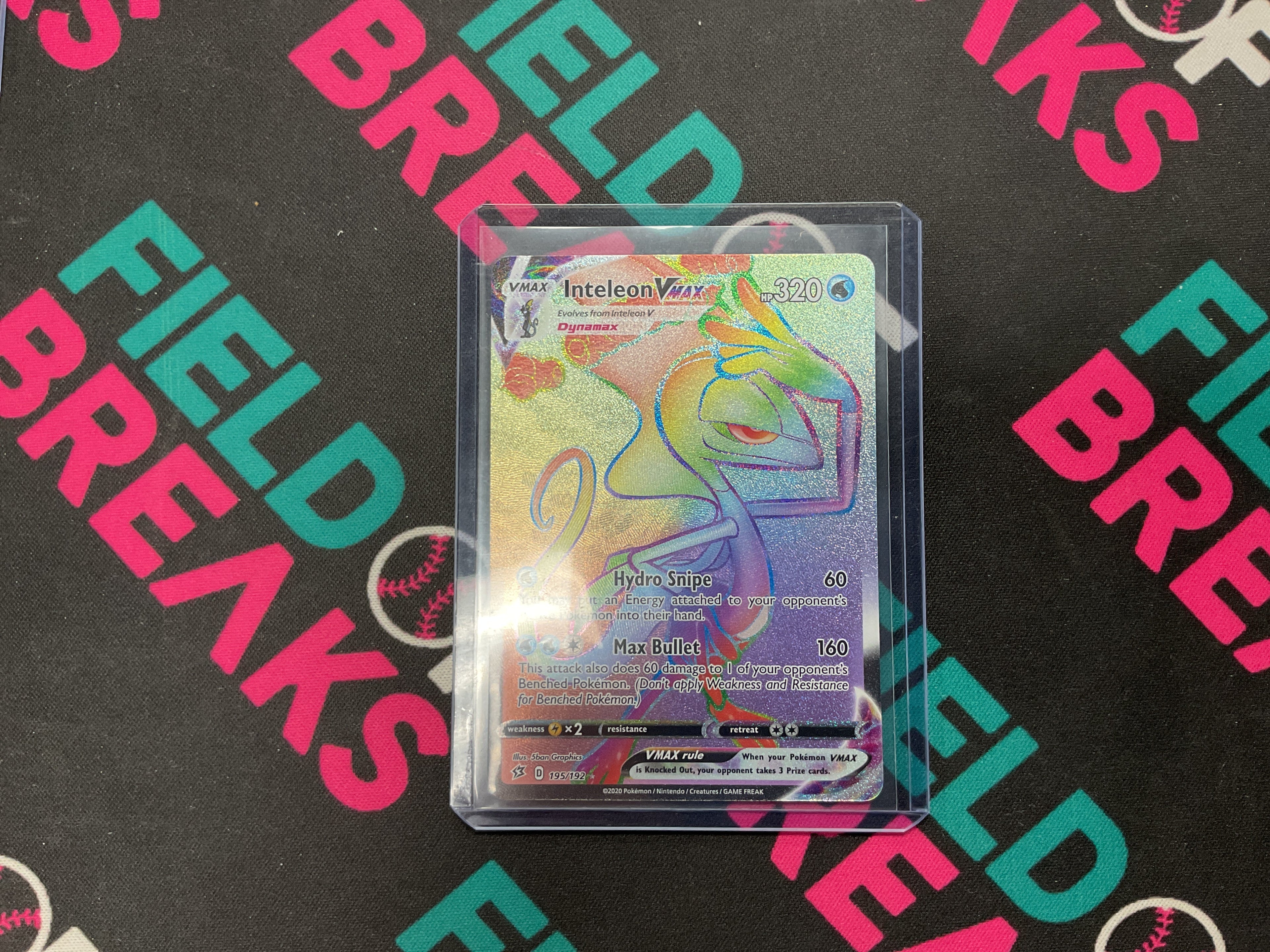 Inteleon VMAX Secret Rare Rebel Clash 195/192