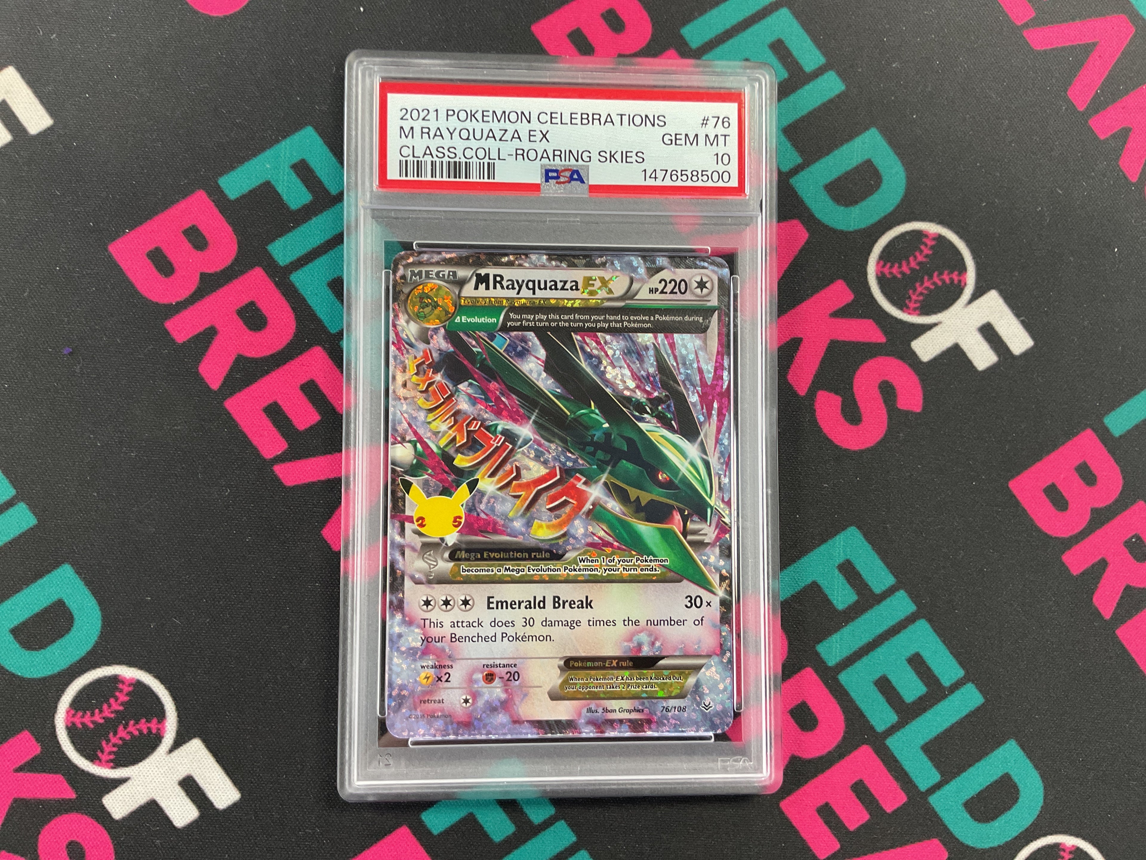 M Rayquaza EX Celebrations 25th anniversary PSA 10