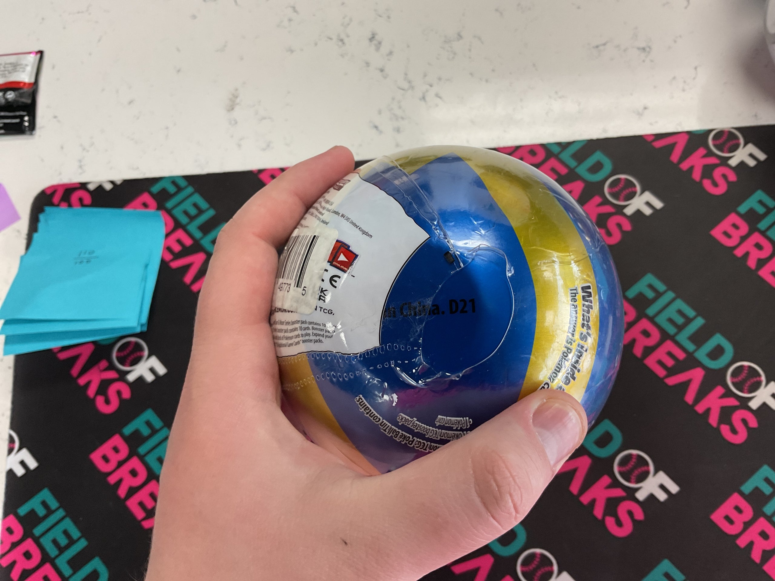 D21 Blue and Gold Pokeball