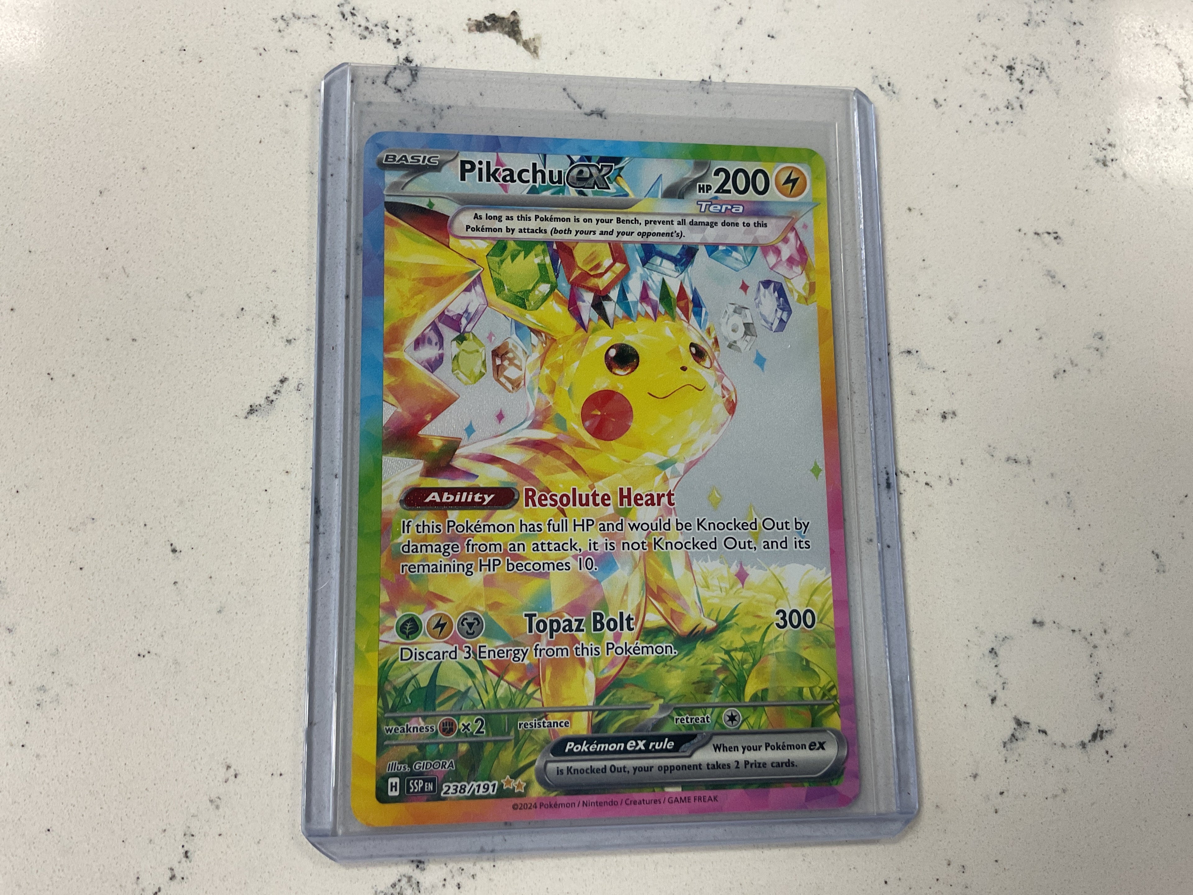 Pikachu ex sir surging sparks