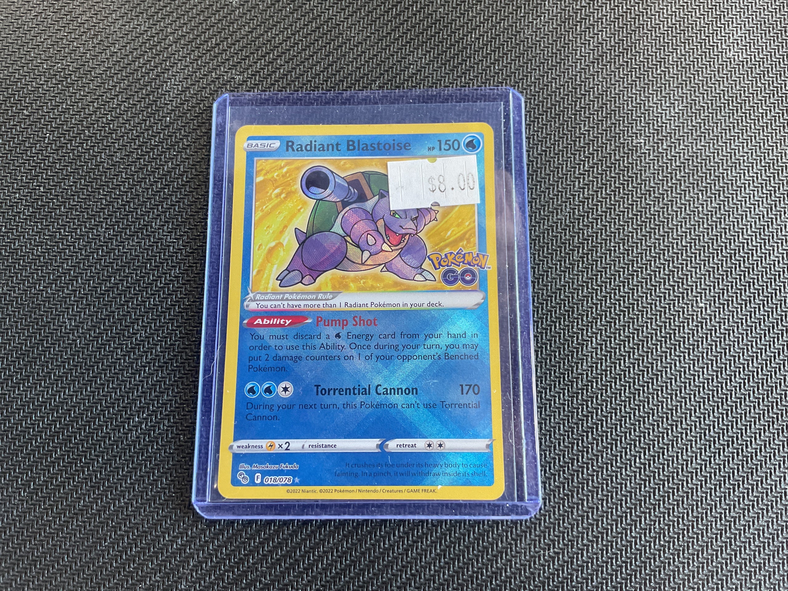Radiant Blastoise Pokémon Go English