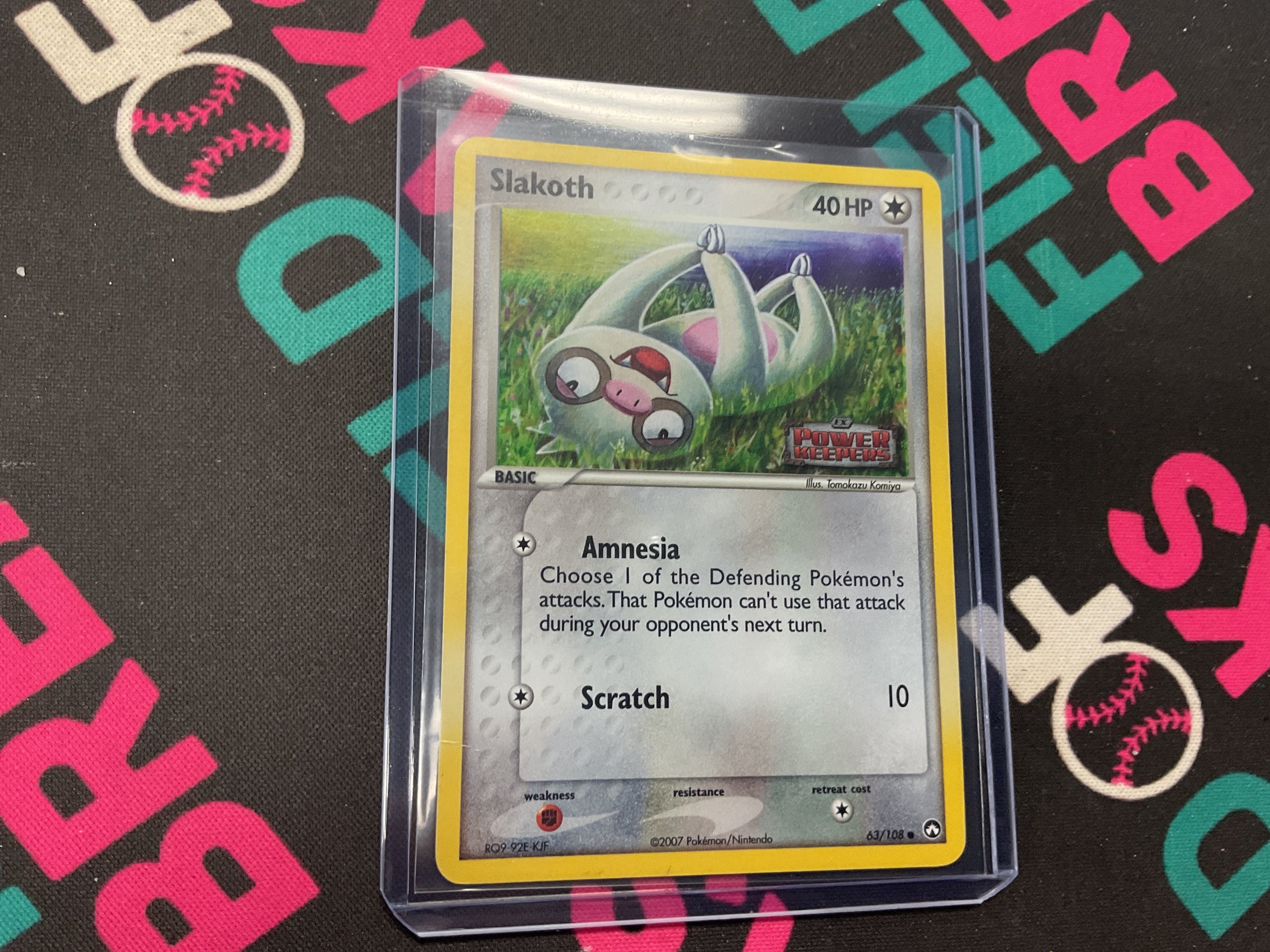 Slakoth ex power keepers rev holo lp