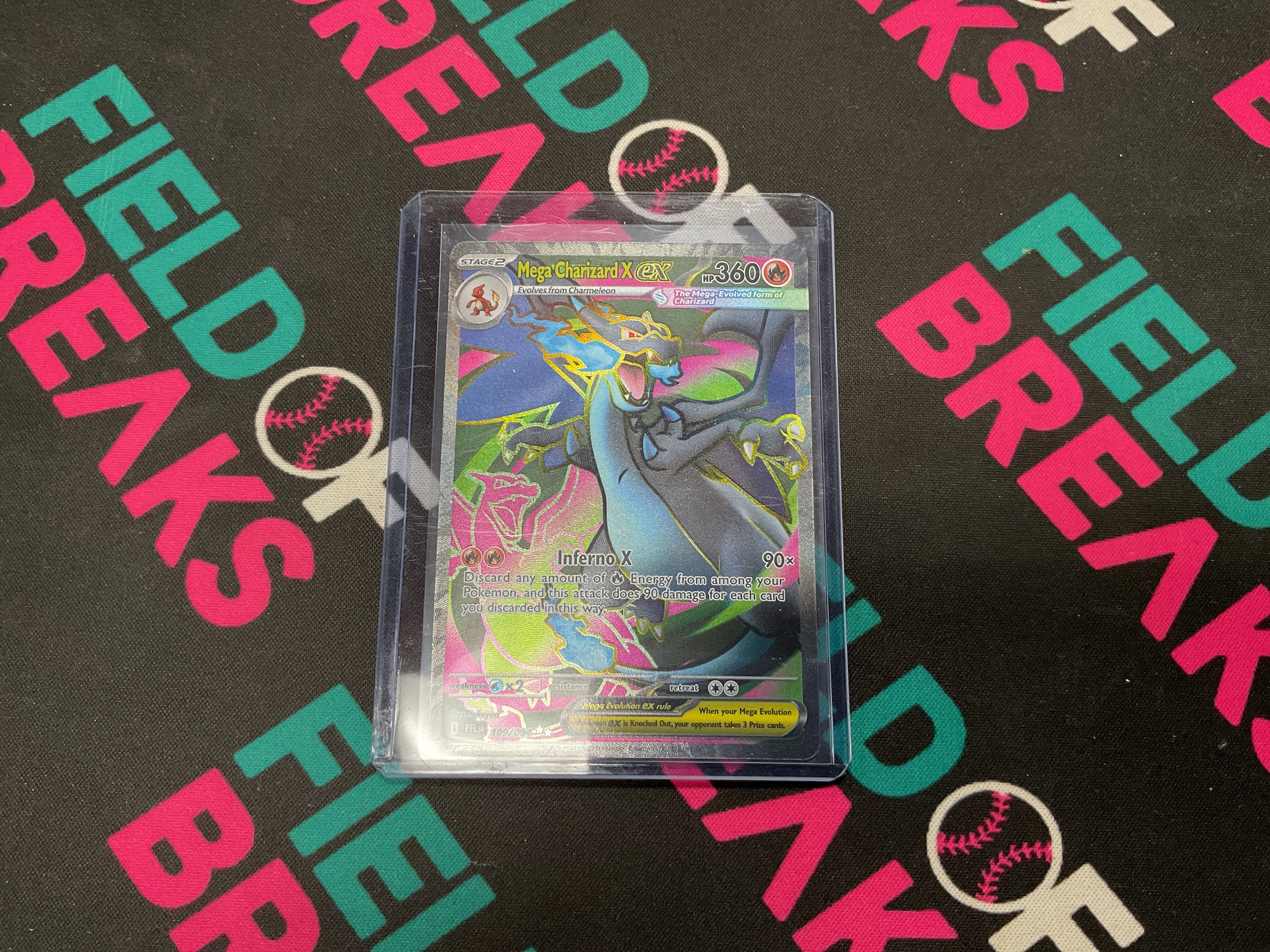 Mega Charizard Ex Phantasmal Flames Full Art 109/094