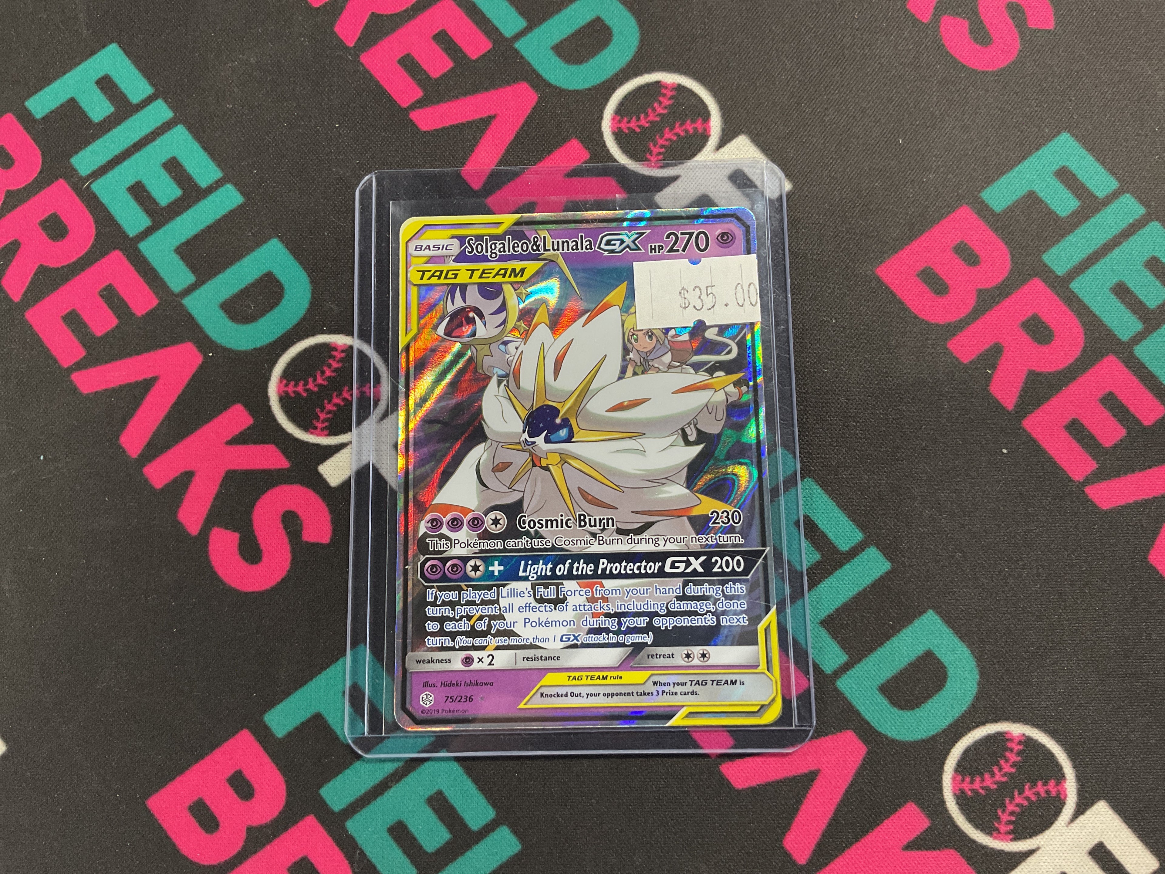 Solgaleo & Lunala Gx Full Art Tag Team 75/236