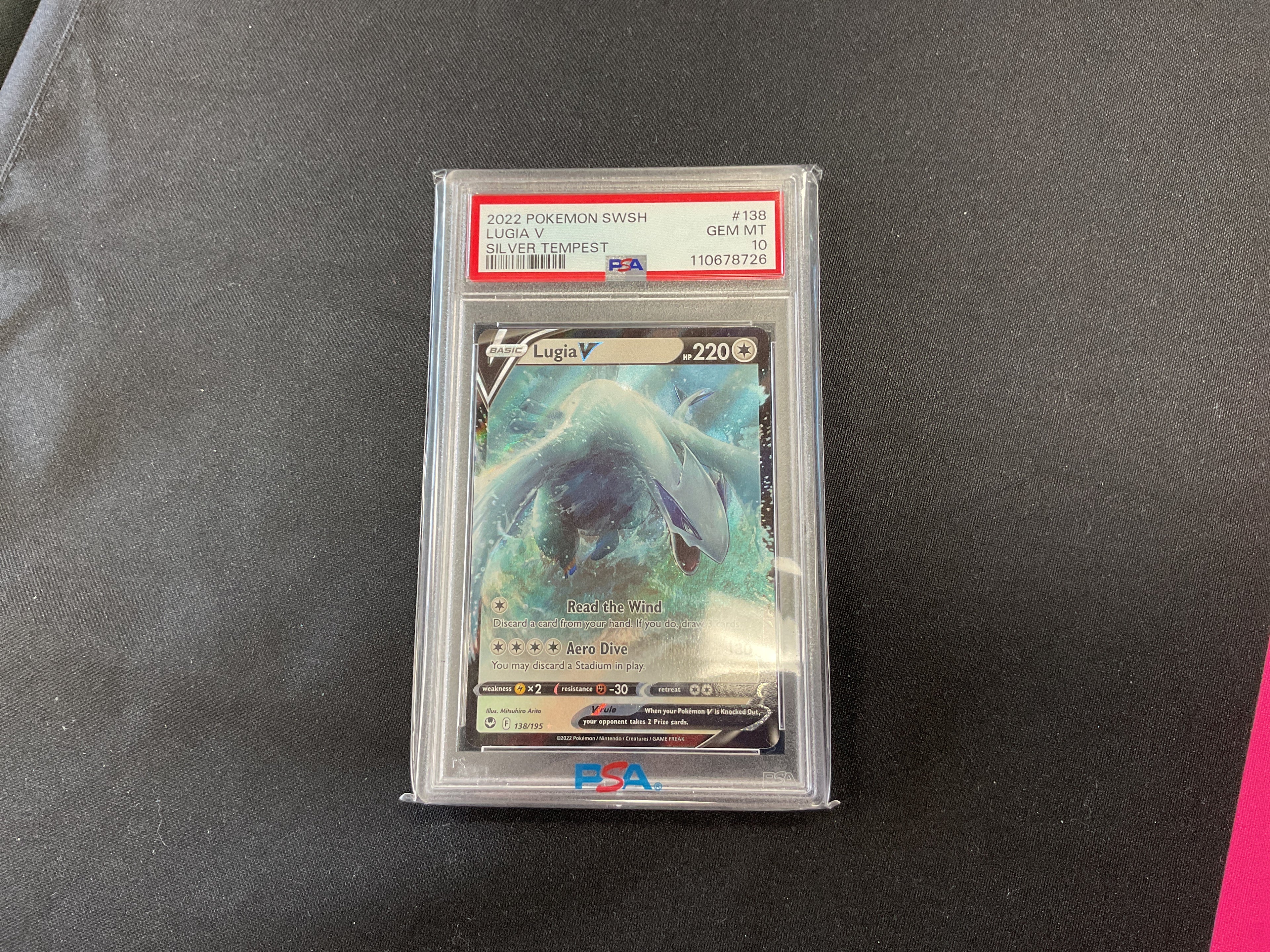 Lugia V PSA 10 silver tempest