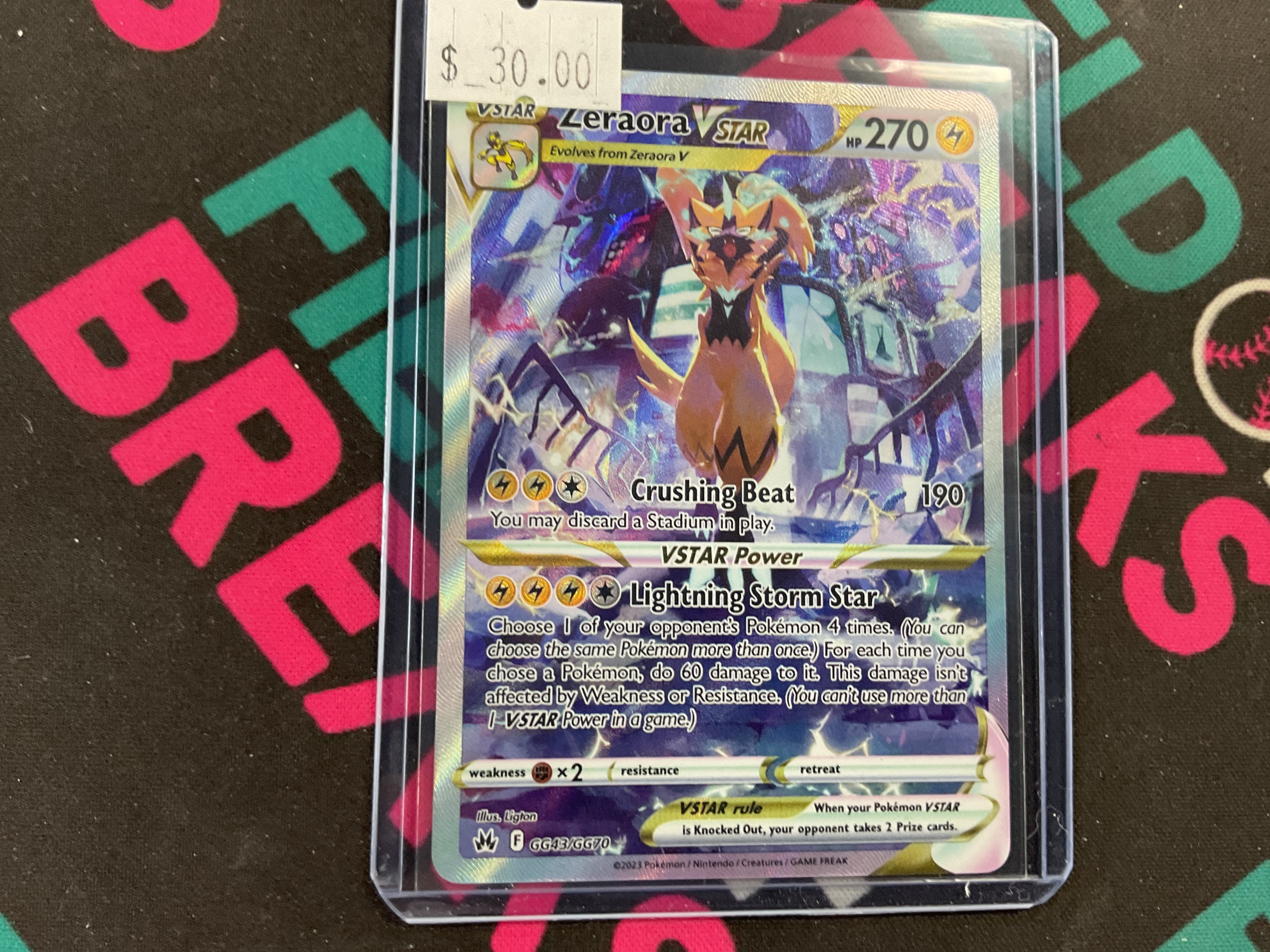 Zeraora Vstar Crown Zenith Galarian Gallery GG43/GG70