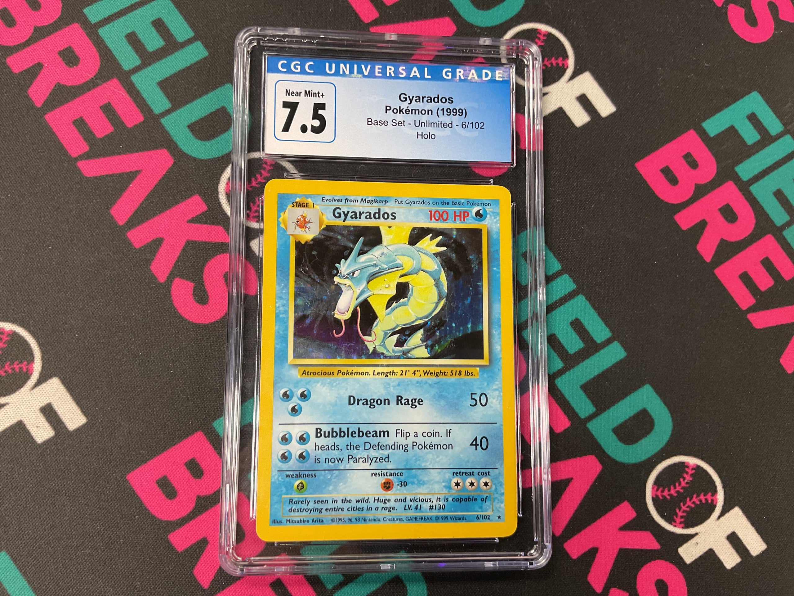 Gyarados Base Set Holo CGC 7.5