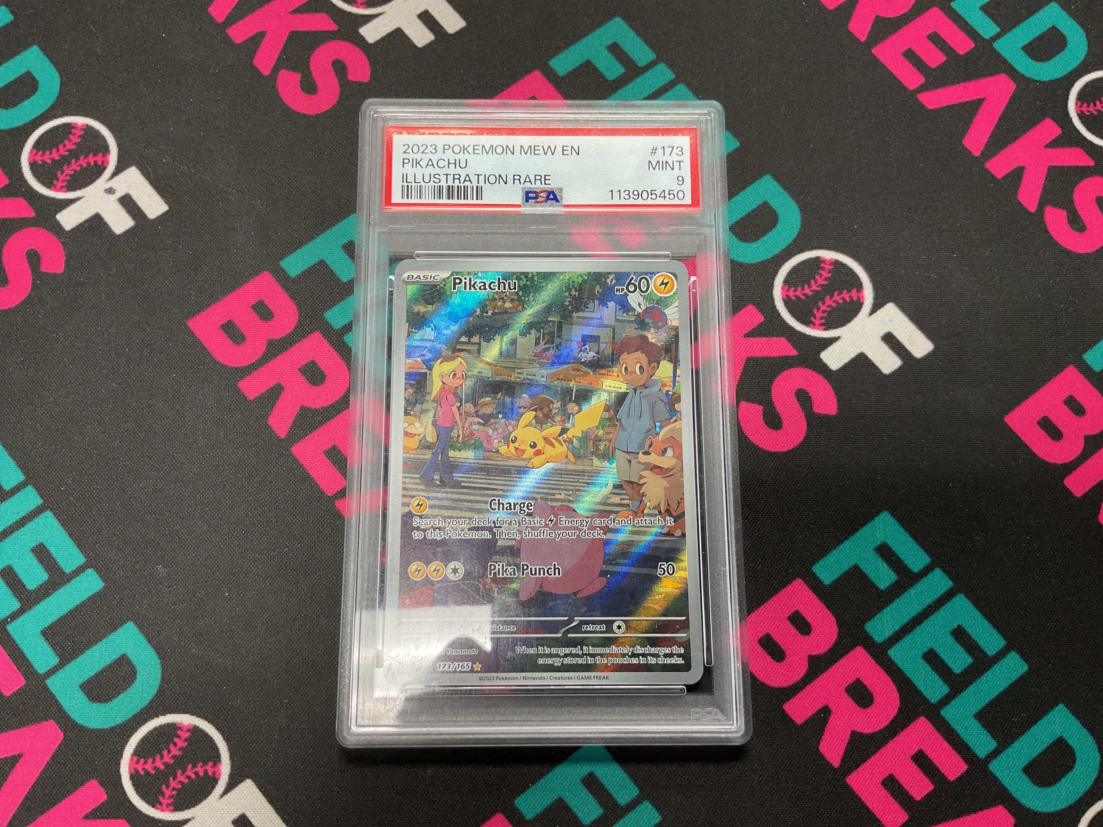 151 Pikachu Illustration Rare 173/165 PSA 9