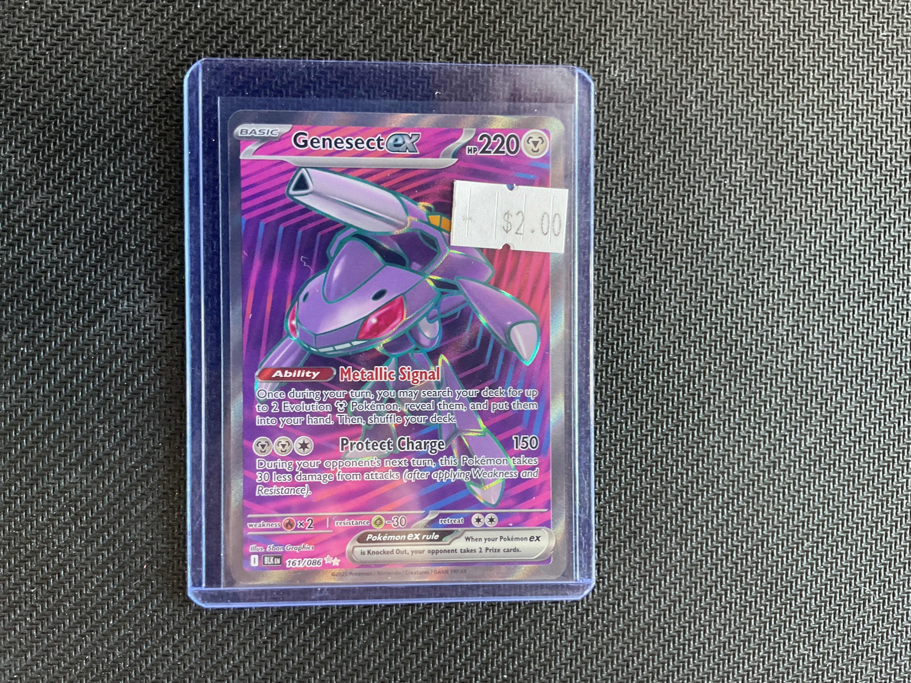 Genesect Full Art Black Bolt