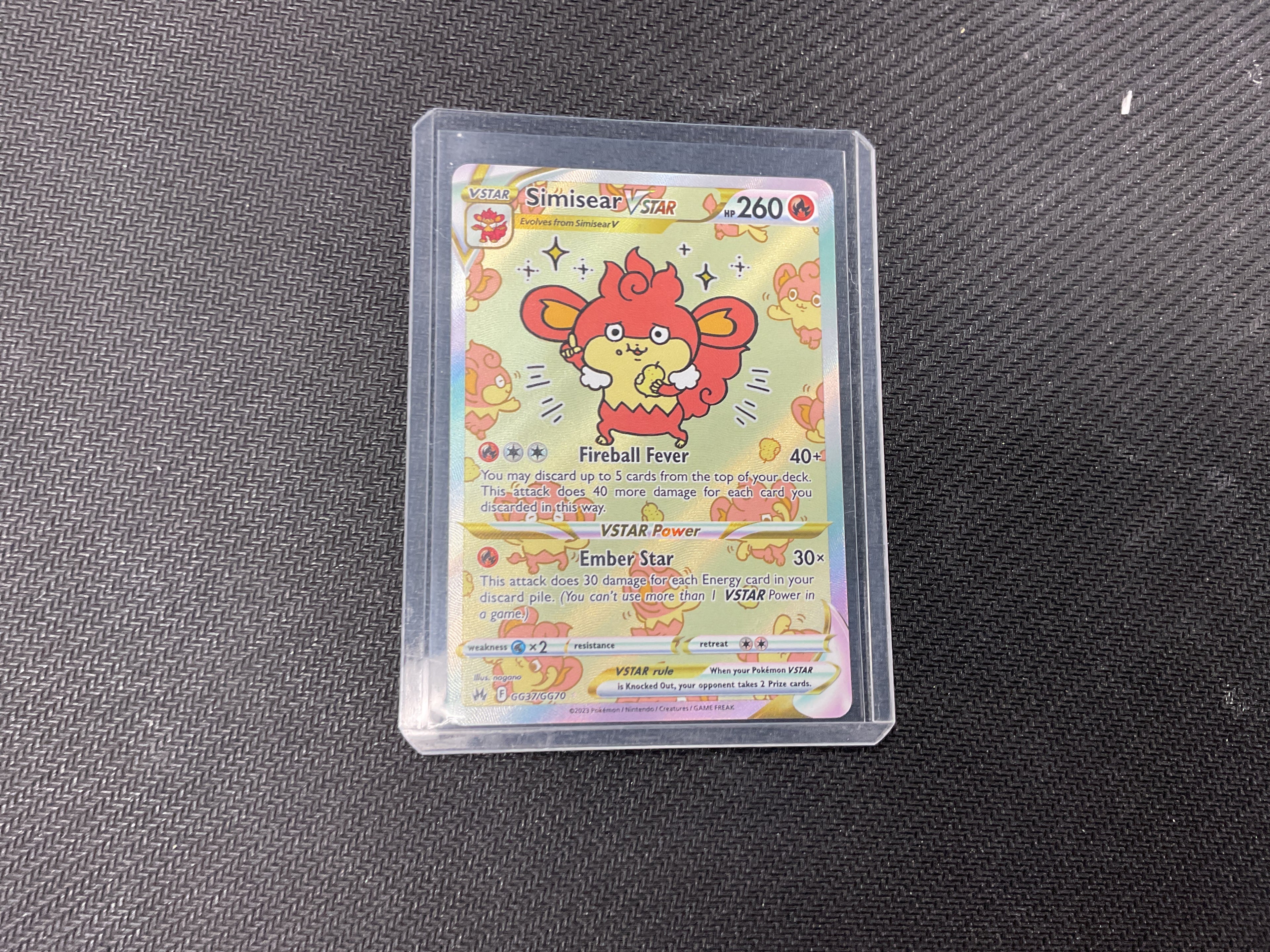 Simisear Vstar Crown Zenith Galarian Gallery GG37/GG70