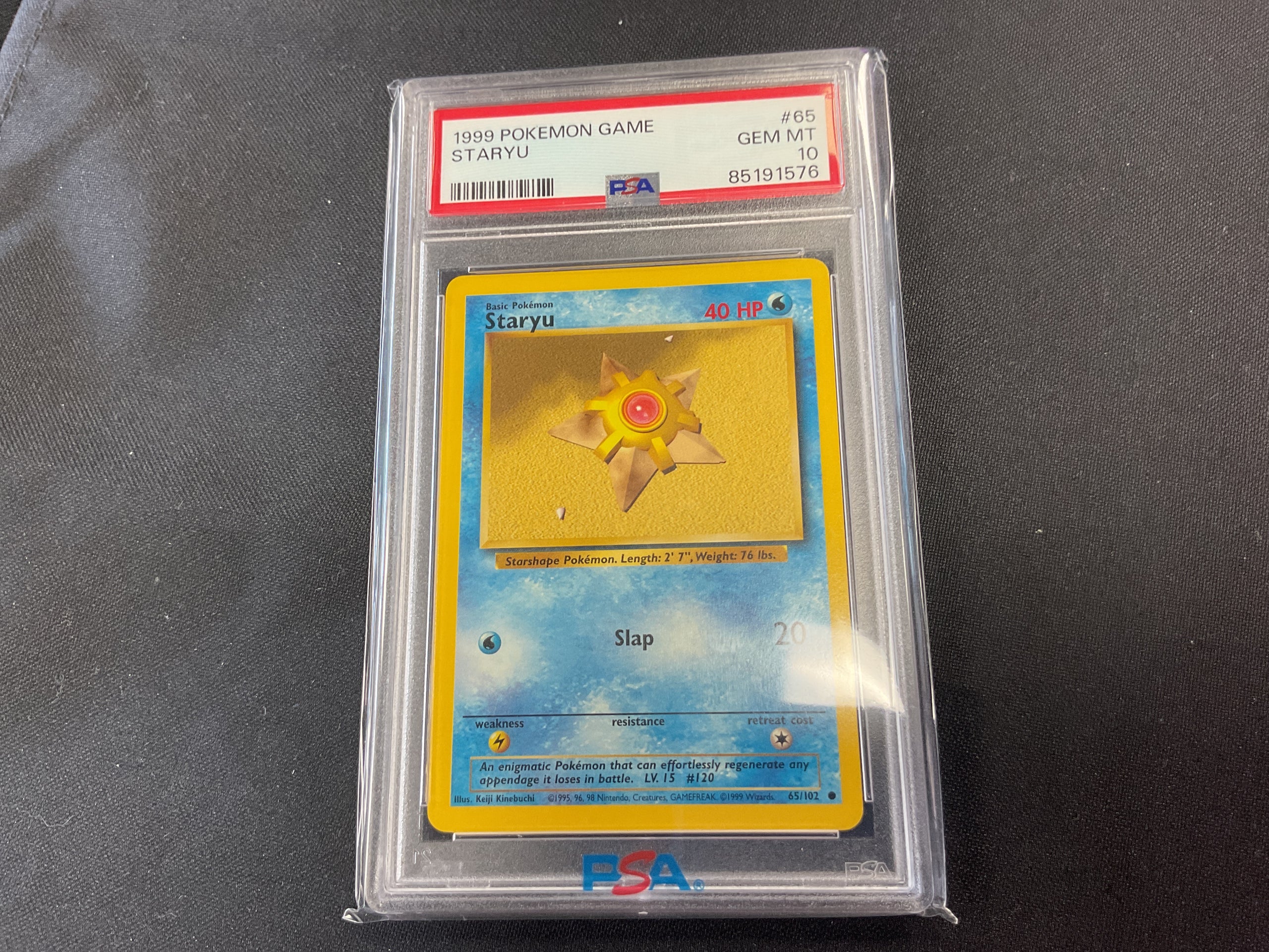 Staryu base set PSA 10