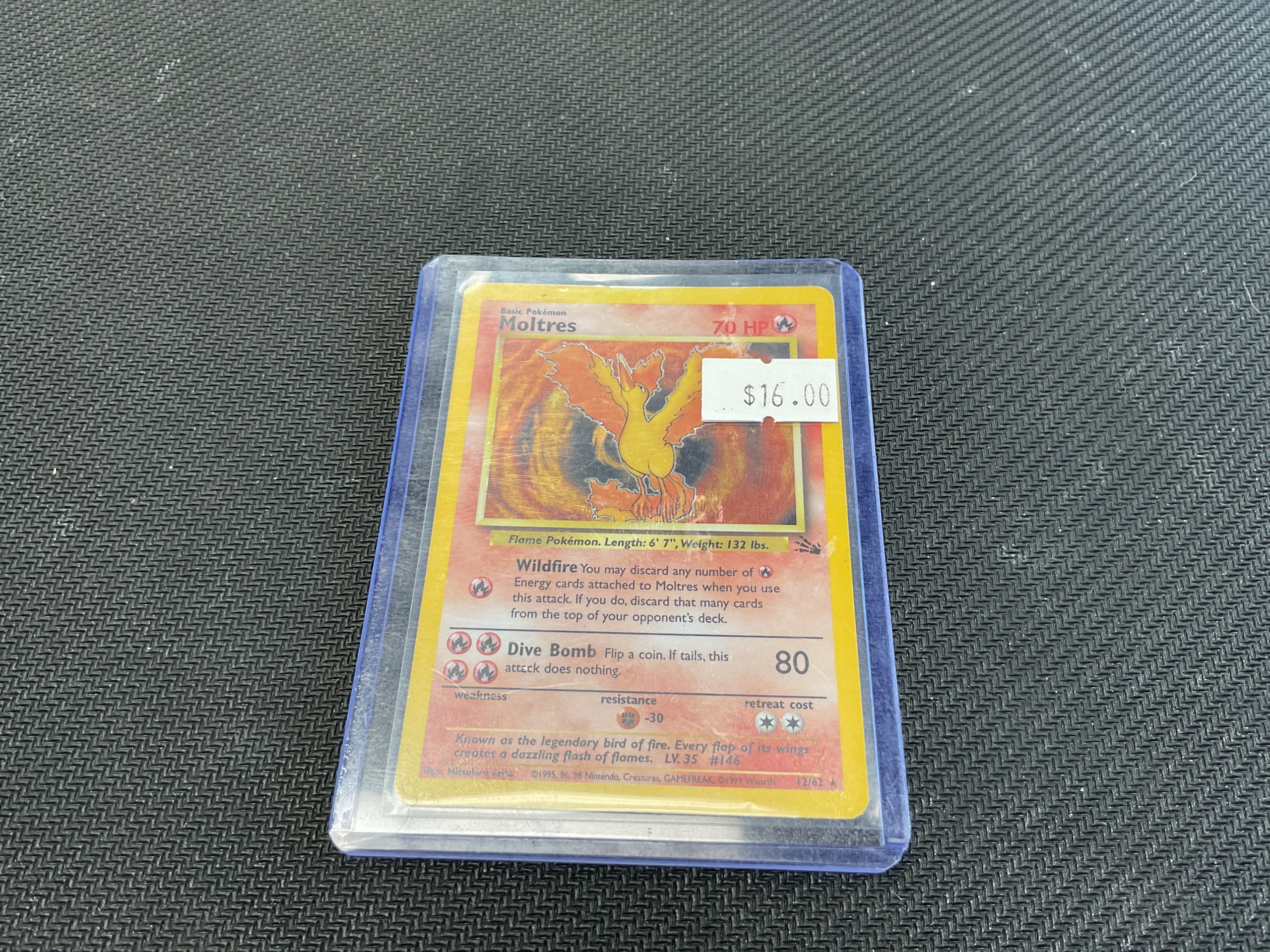 Moltres Fossil Unlimited Holo (HP)