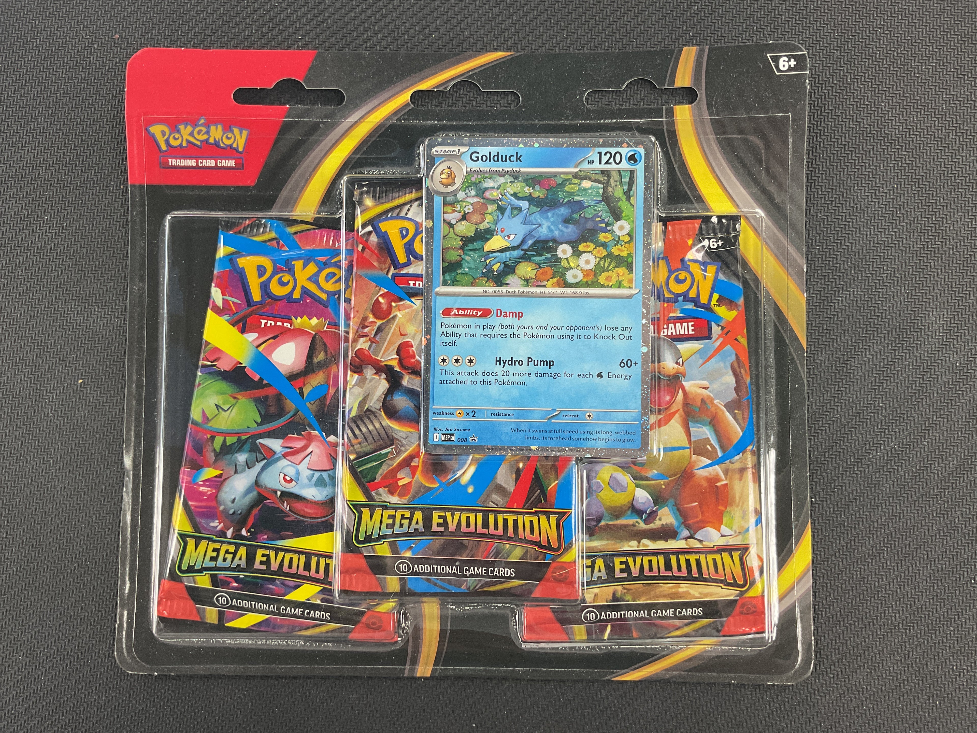 Mega Evolution 3 Pack Blister (Golduck)